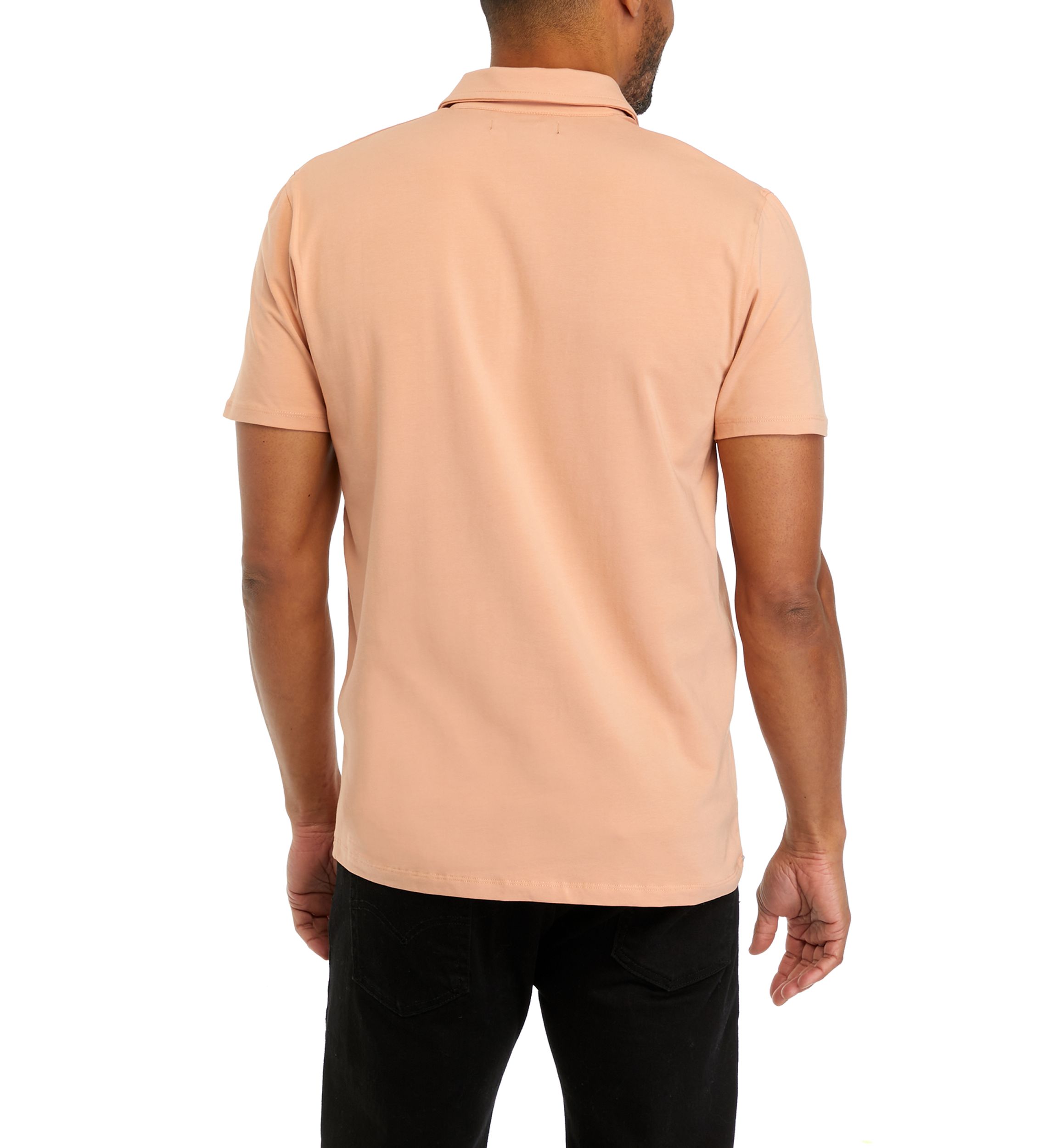 Mens Solid Classic Short Sleeve Polo Shirt