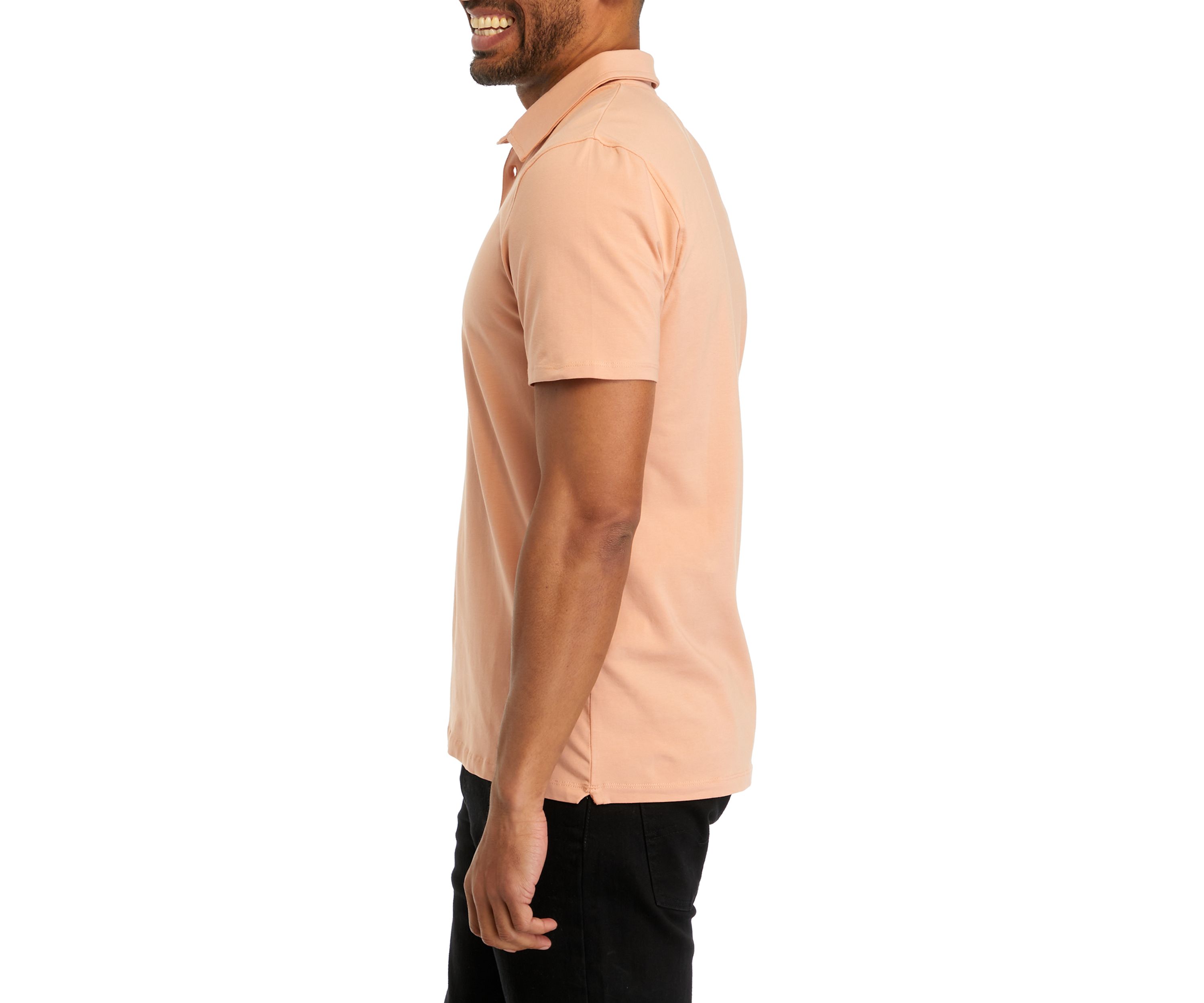 Mens Solid Classic Short Sleeve Polo Shirt