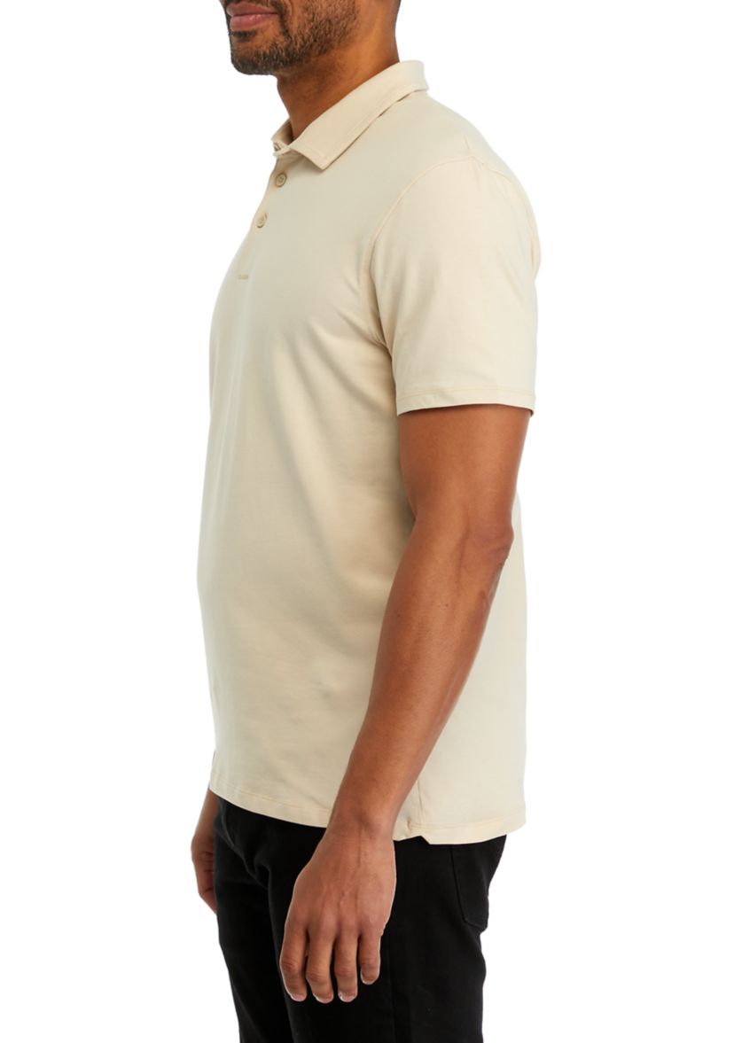 Mens Solid Classic Short Sleeve Polo Shirt