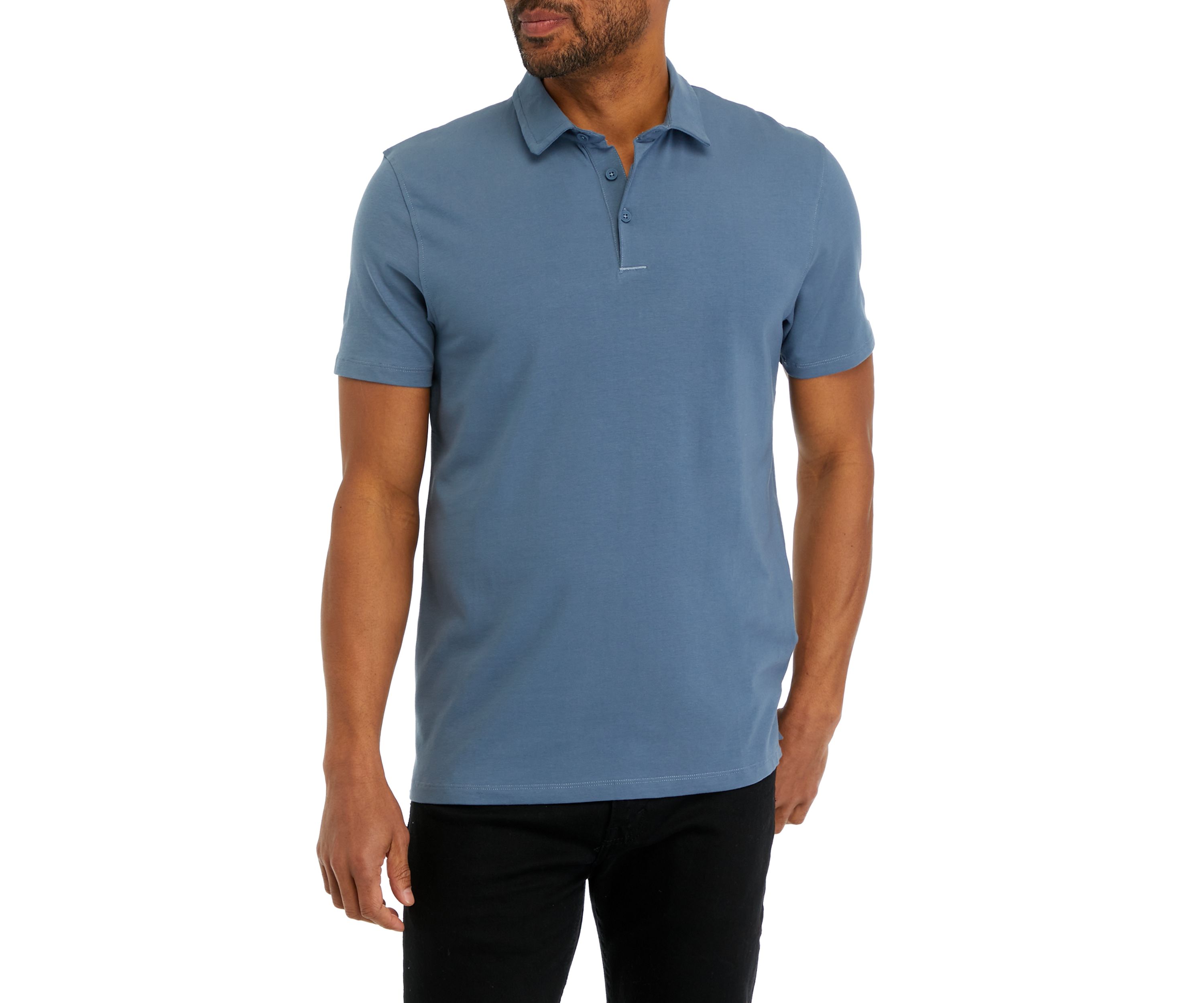 Mens Solid Classic Short Sleeve Polo Shirt