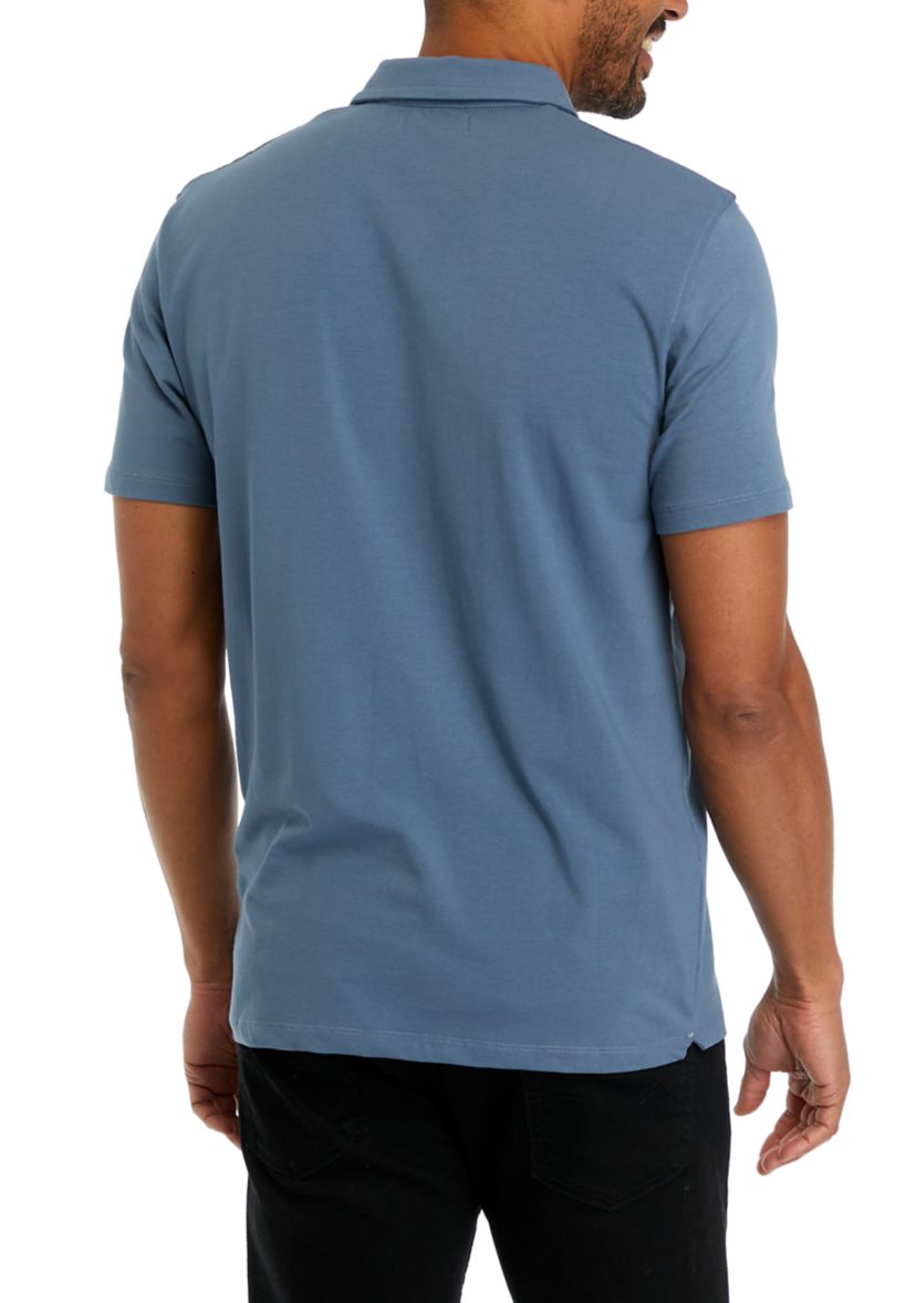 Mens Solid Classic Short Sleeve Polo Shirt