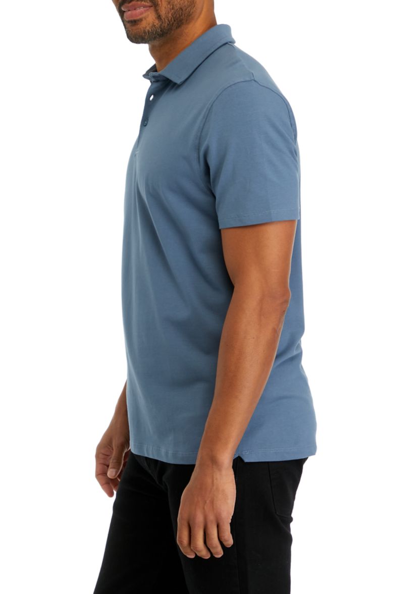 Mens Solid Classic Short Sleeve Polo Shirt