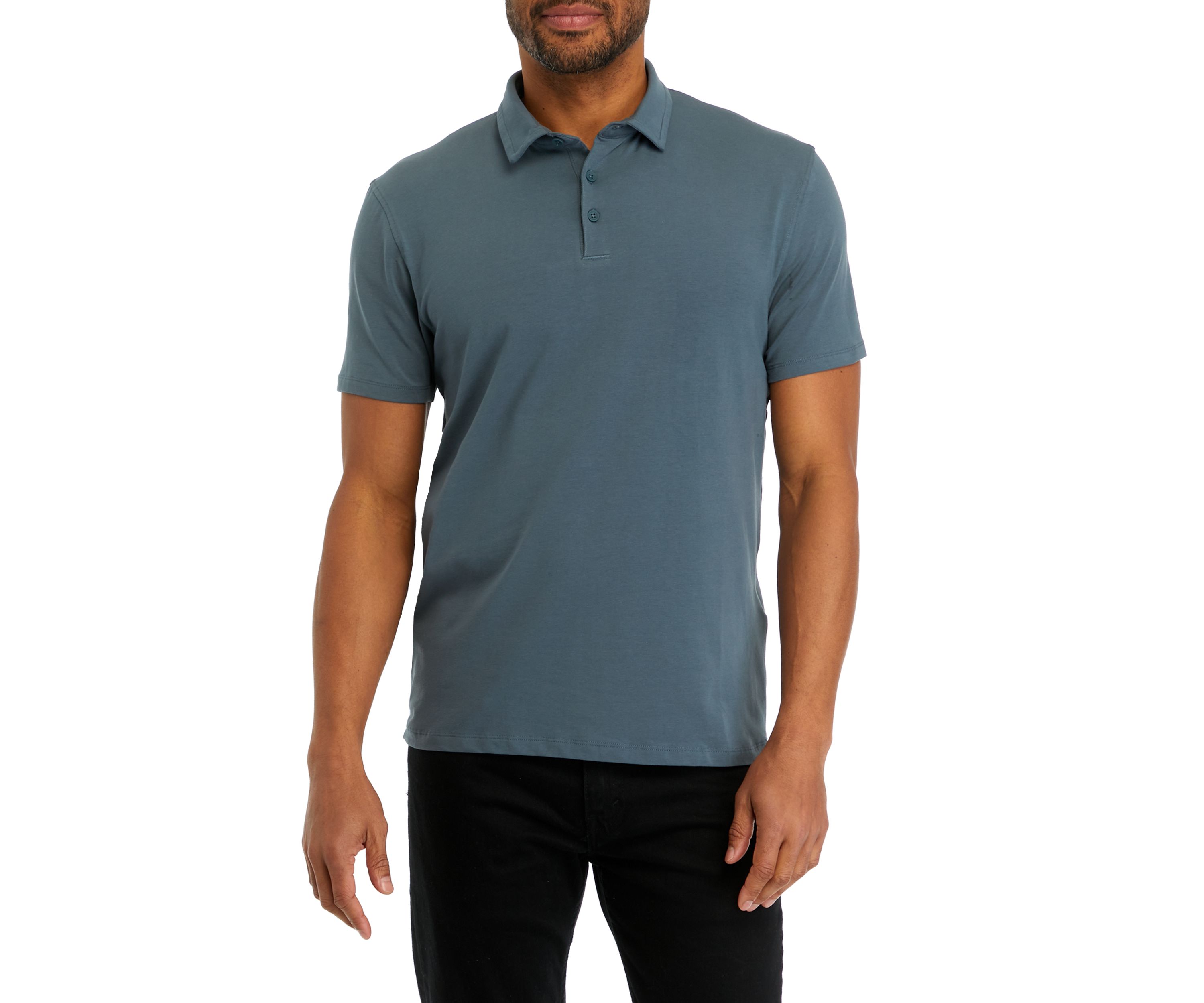 Mens Solid Classic Short Sleeve Polo Shirt