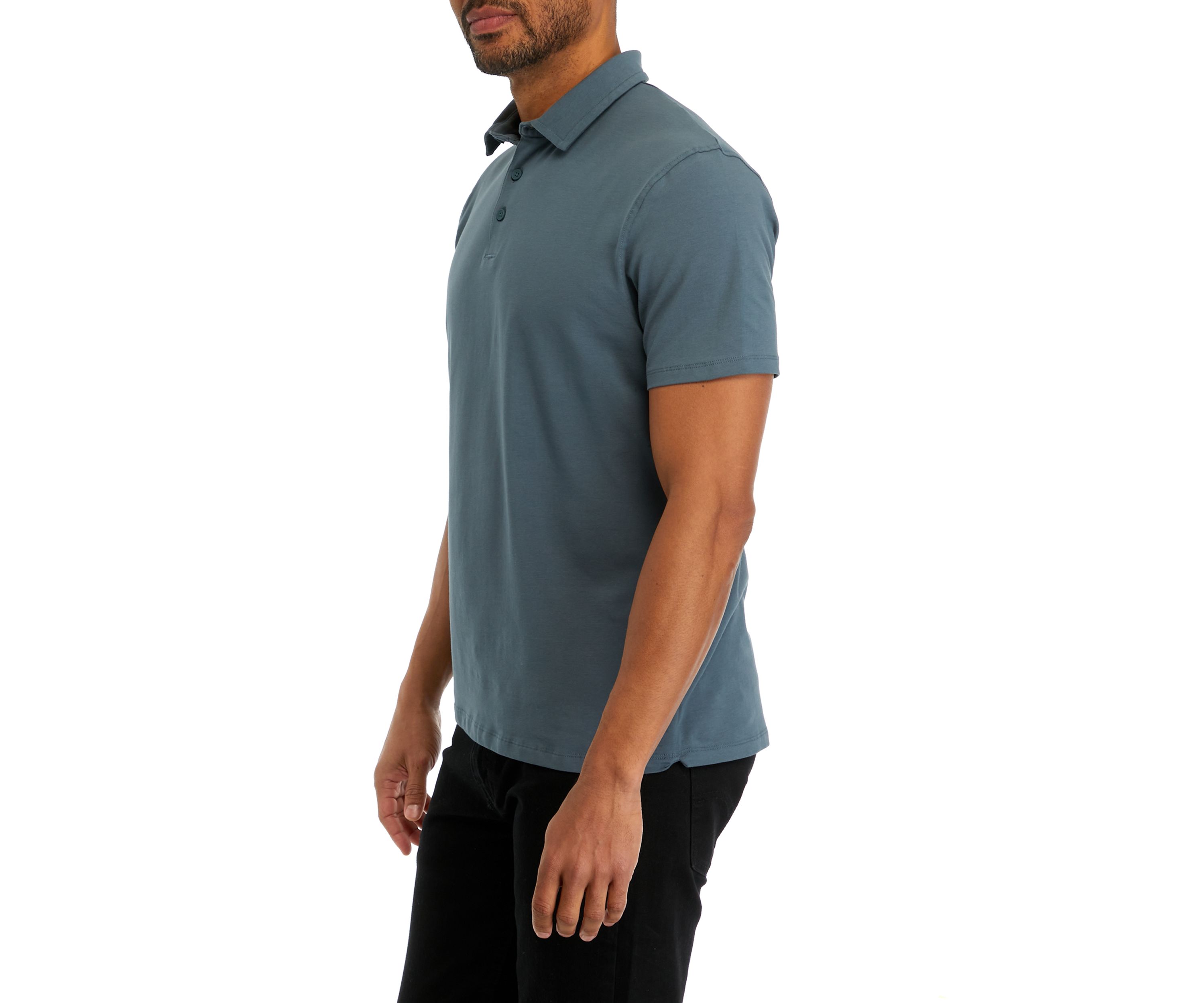 Mens Solid Classic Short Sleeve Polo Shirt