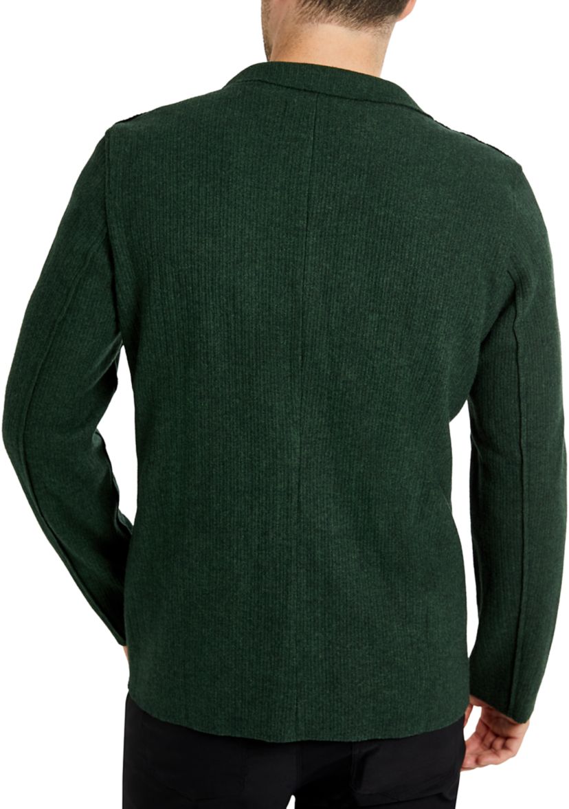 Mens Single Breasted 2 Button Front Blazer Sweater