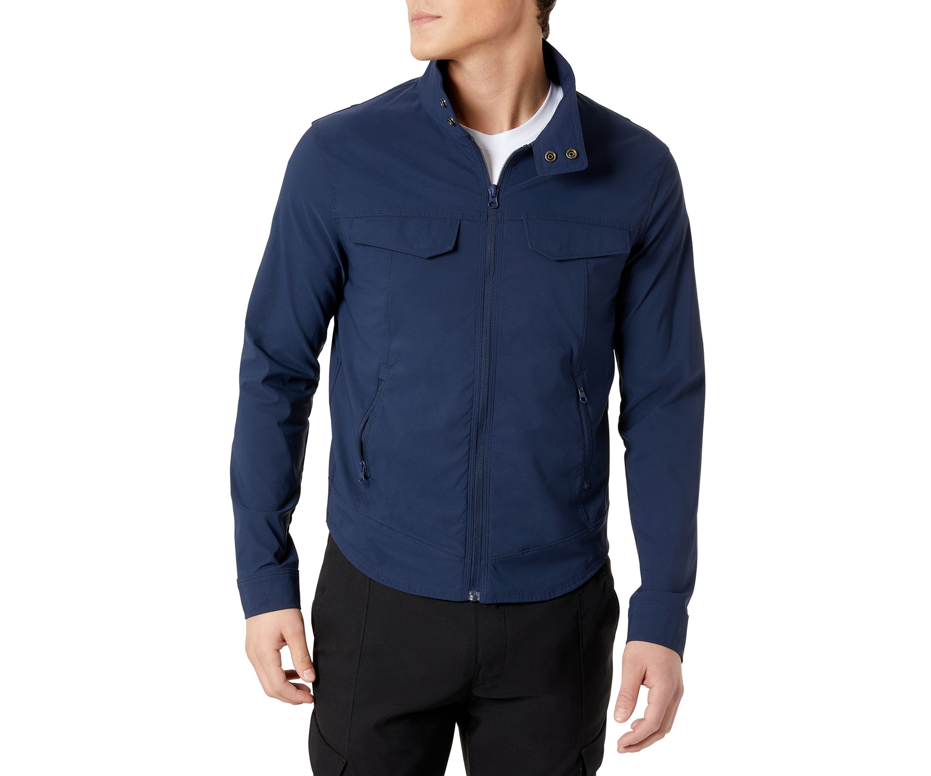 Mens Zip Front Slim Fit Jacket