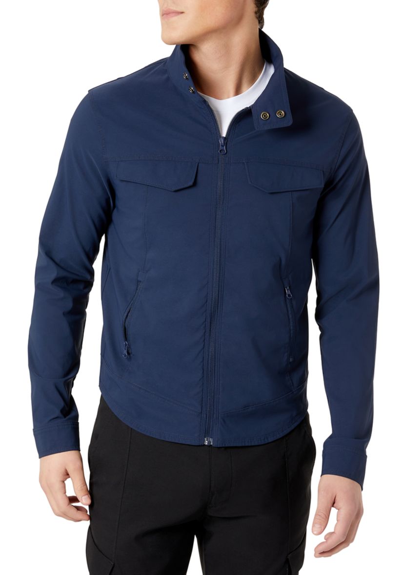 Mens Zip Front Slim Fit Jacket