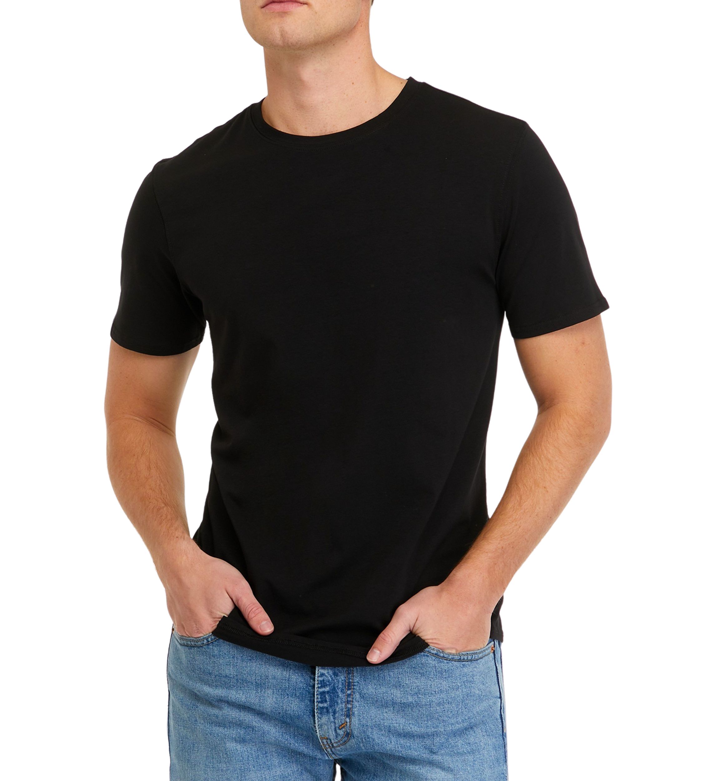 Mens Plain Classic Crew Neck T-Shirt