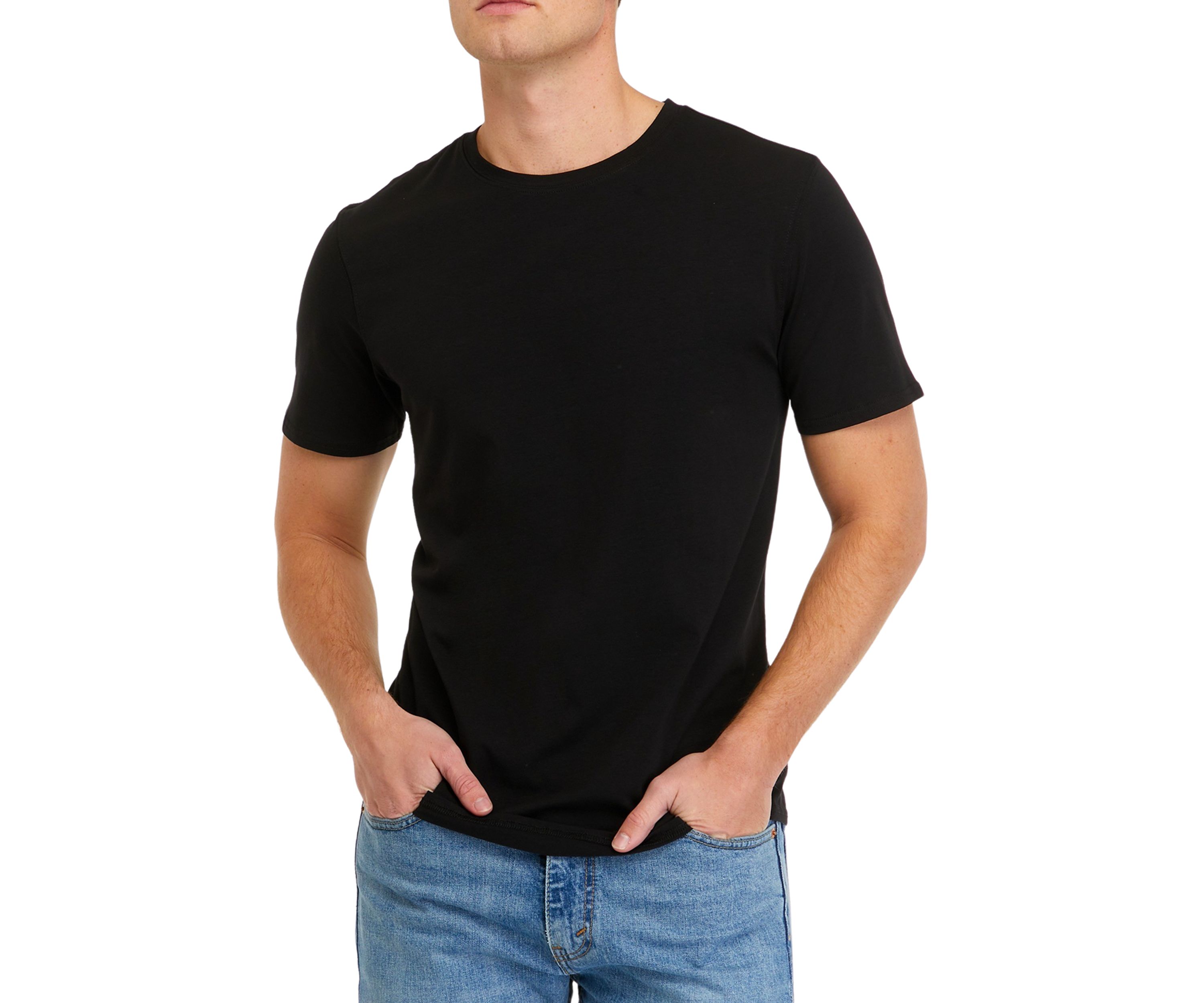 Mens Plain Classic Crew Neck T-Shirt
