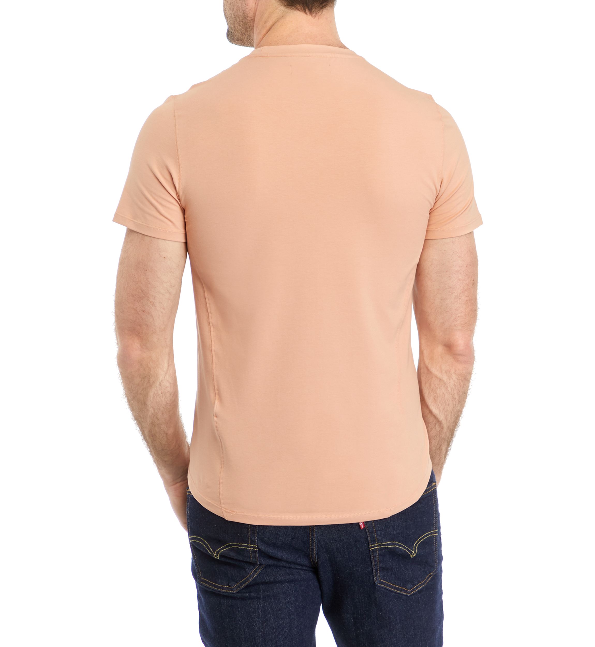 Mens Solid Classic Crew Neck T-Shirt