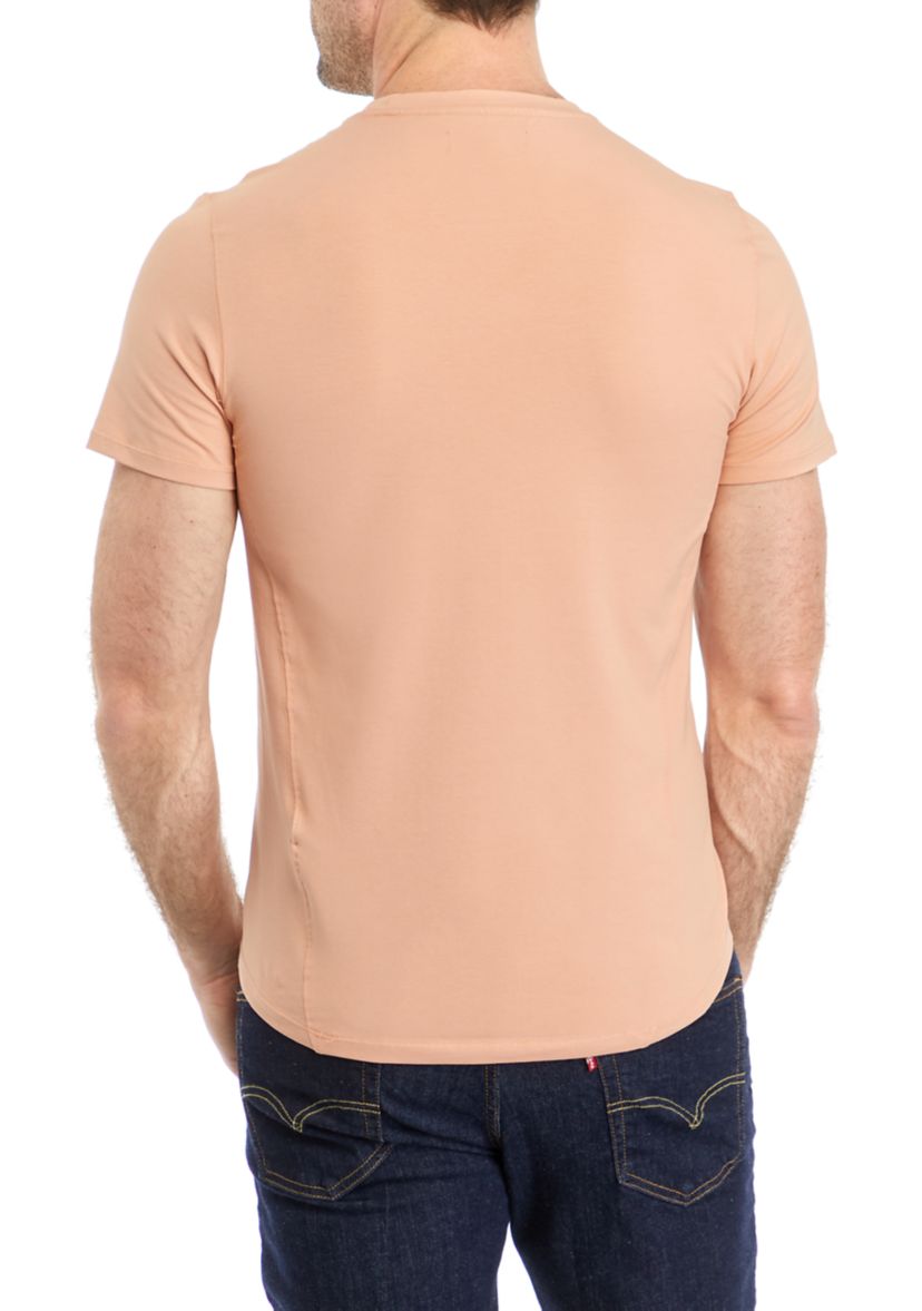 Mens Solid Classic Crew Neck T-Shirt