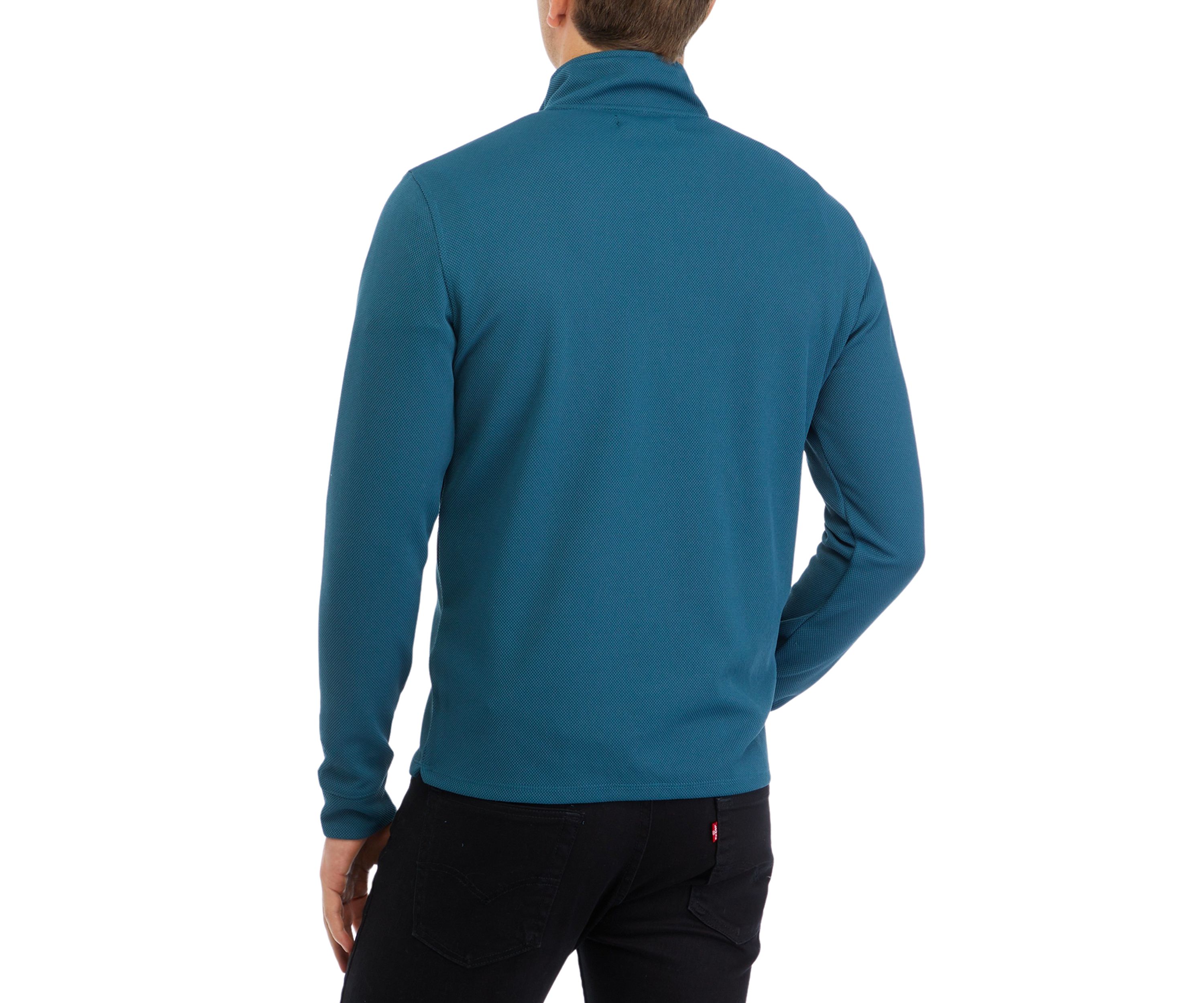 Mens Long Sleeve Solid 1/4 Zip Sweatshirt