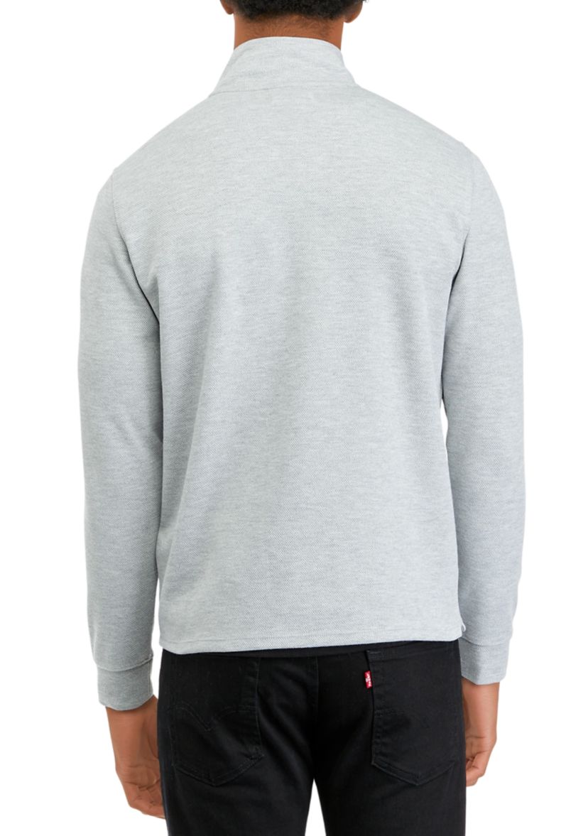 Mens Long Sleeve 1/4 Zip Pullover Sweater
