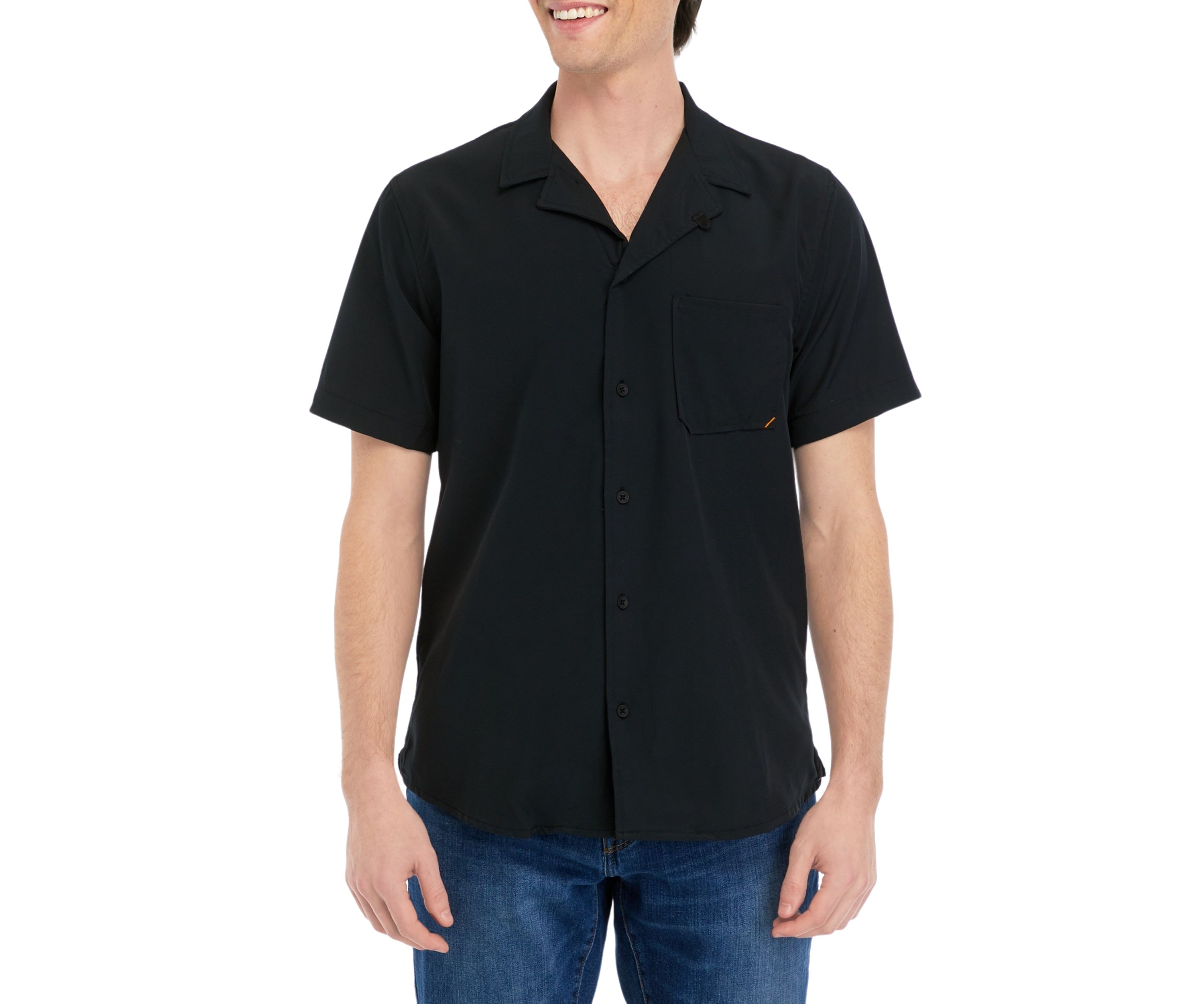 Mens Short Sleeve Camp Shirt
