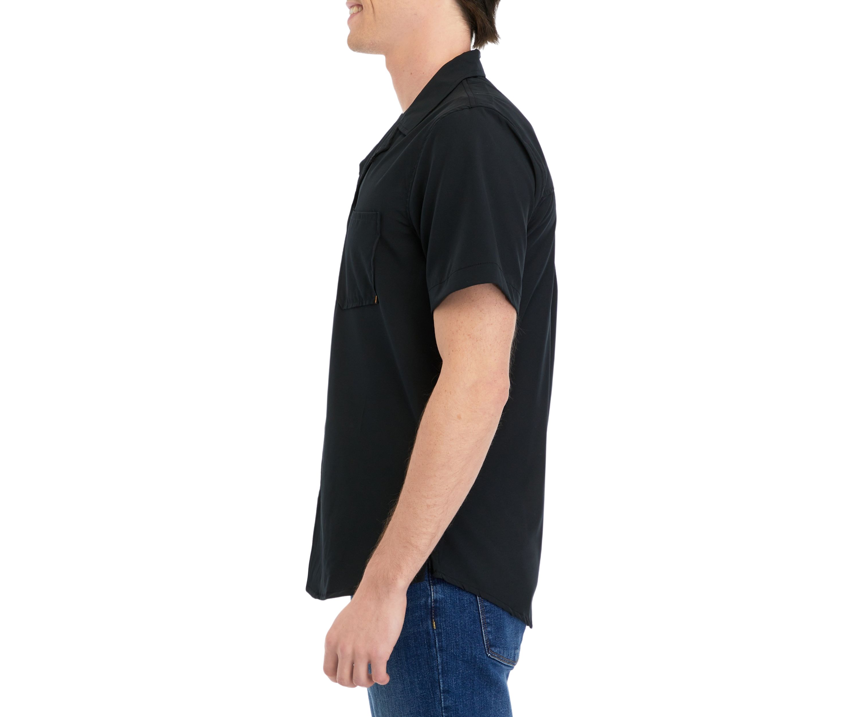 Mens Short Sleeve Camp Shirt