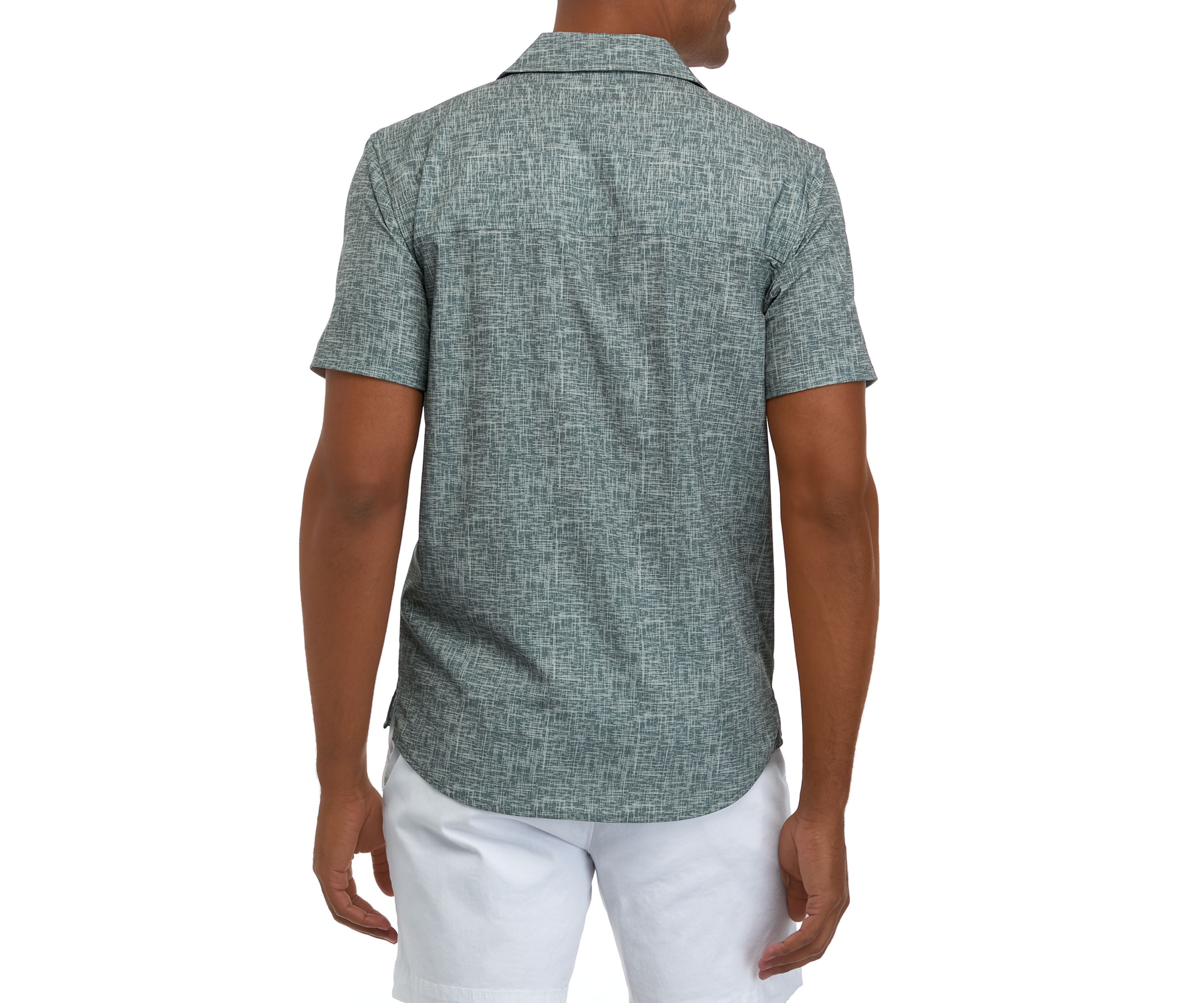 Mens Printed Resort Camp Shirt