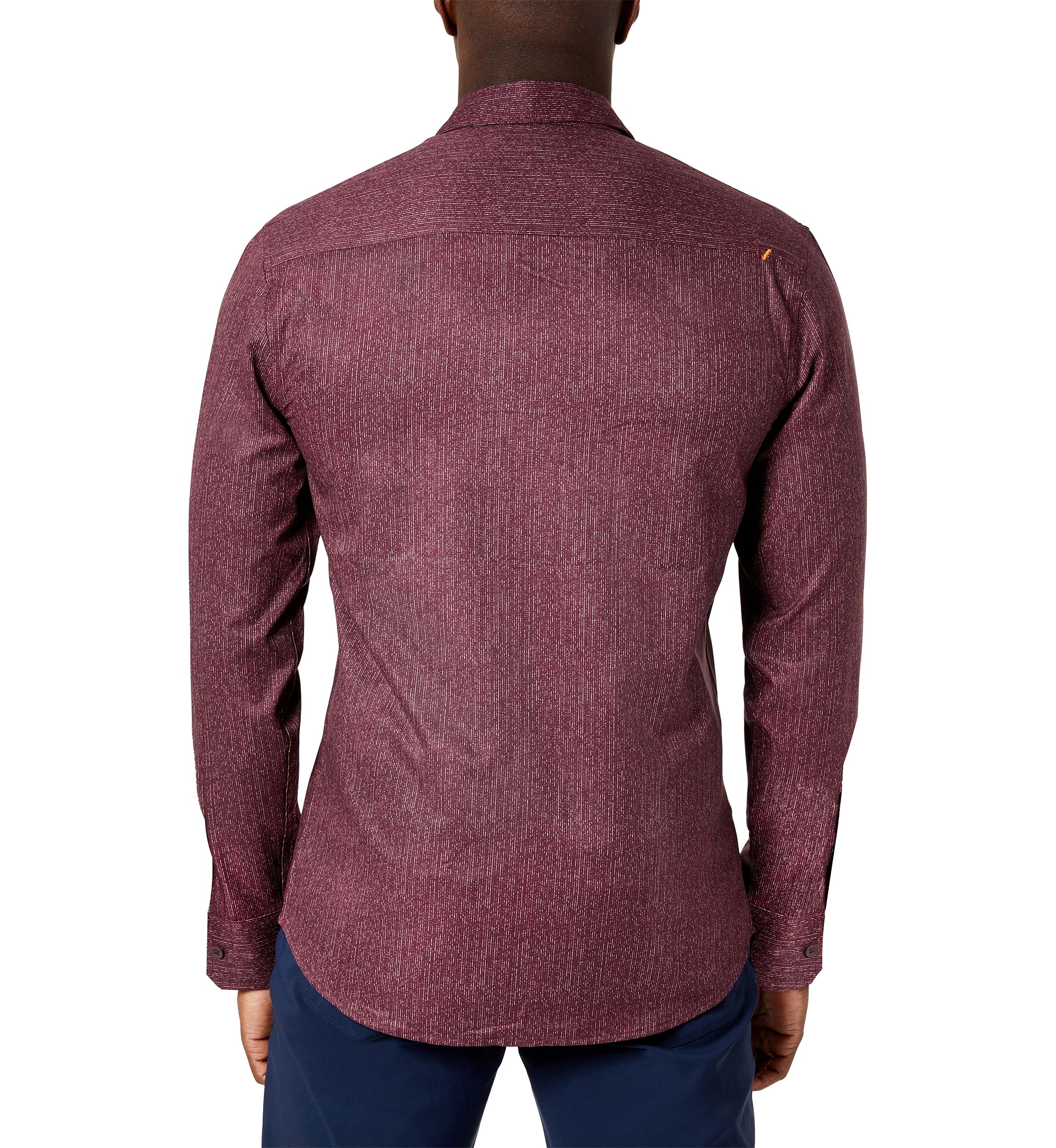 Mens Long Sleeve Printed Sport Shirt