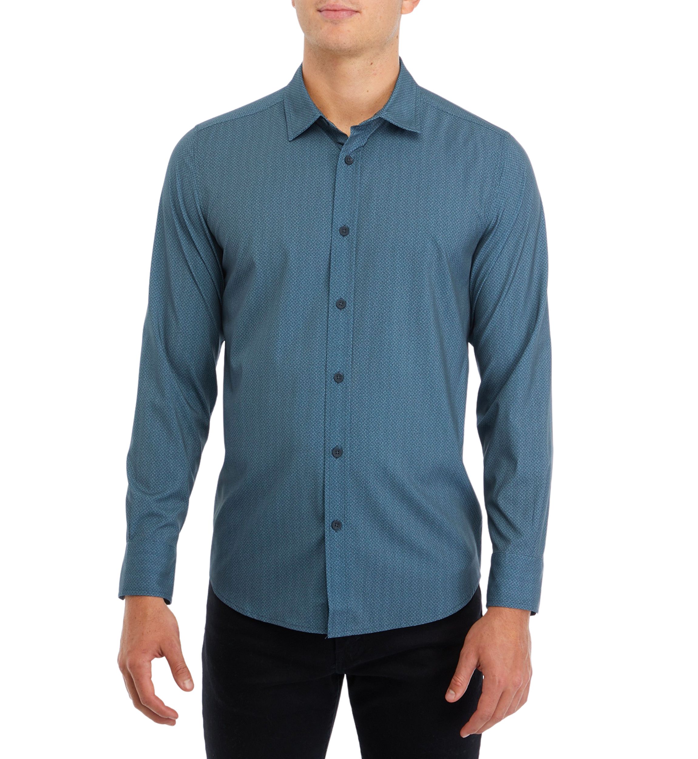 Mens Sport Assorted Plain Classic Button Down Shirt