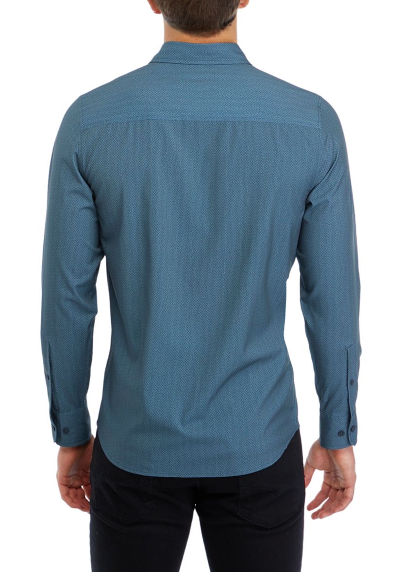 Mens Sport Assorted Plain Classic Button Down Shirt