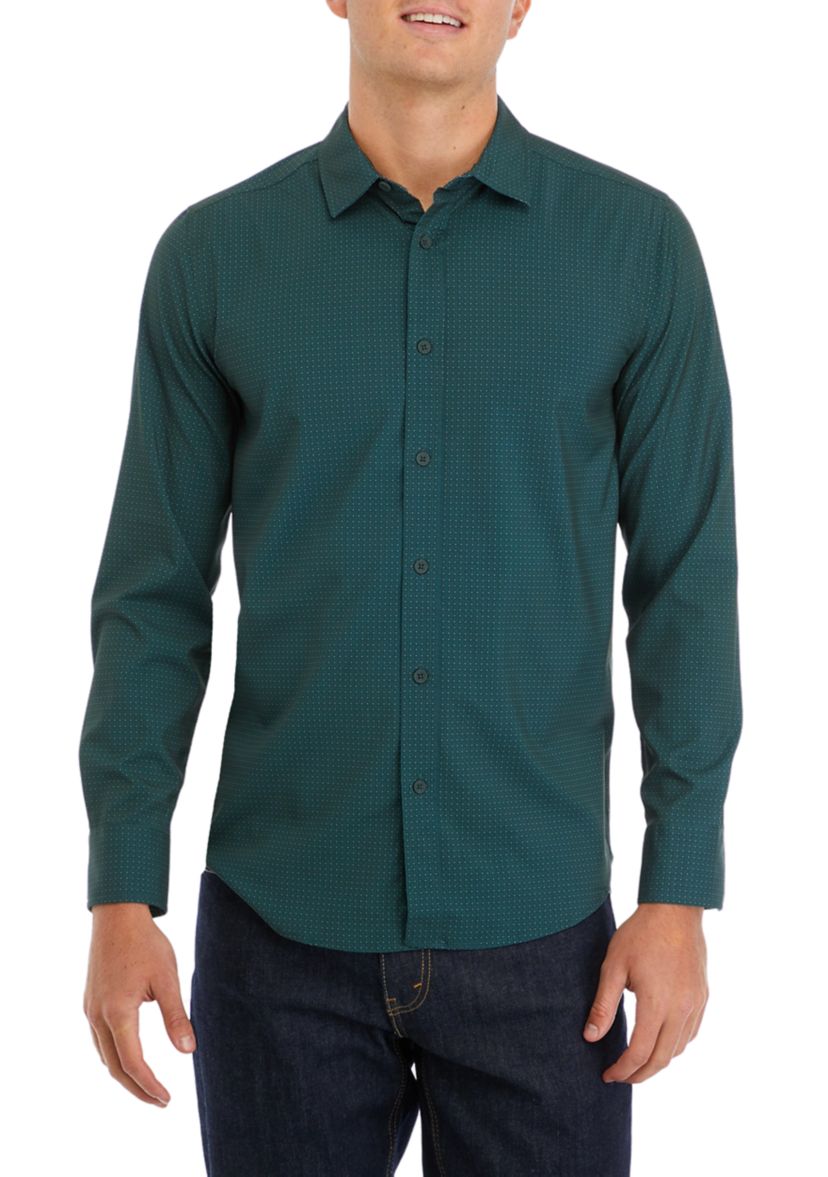 Mens Sport Assorted Classic Button Down Shirt