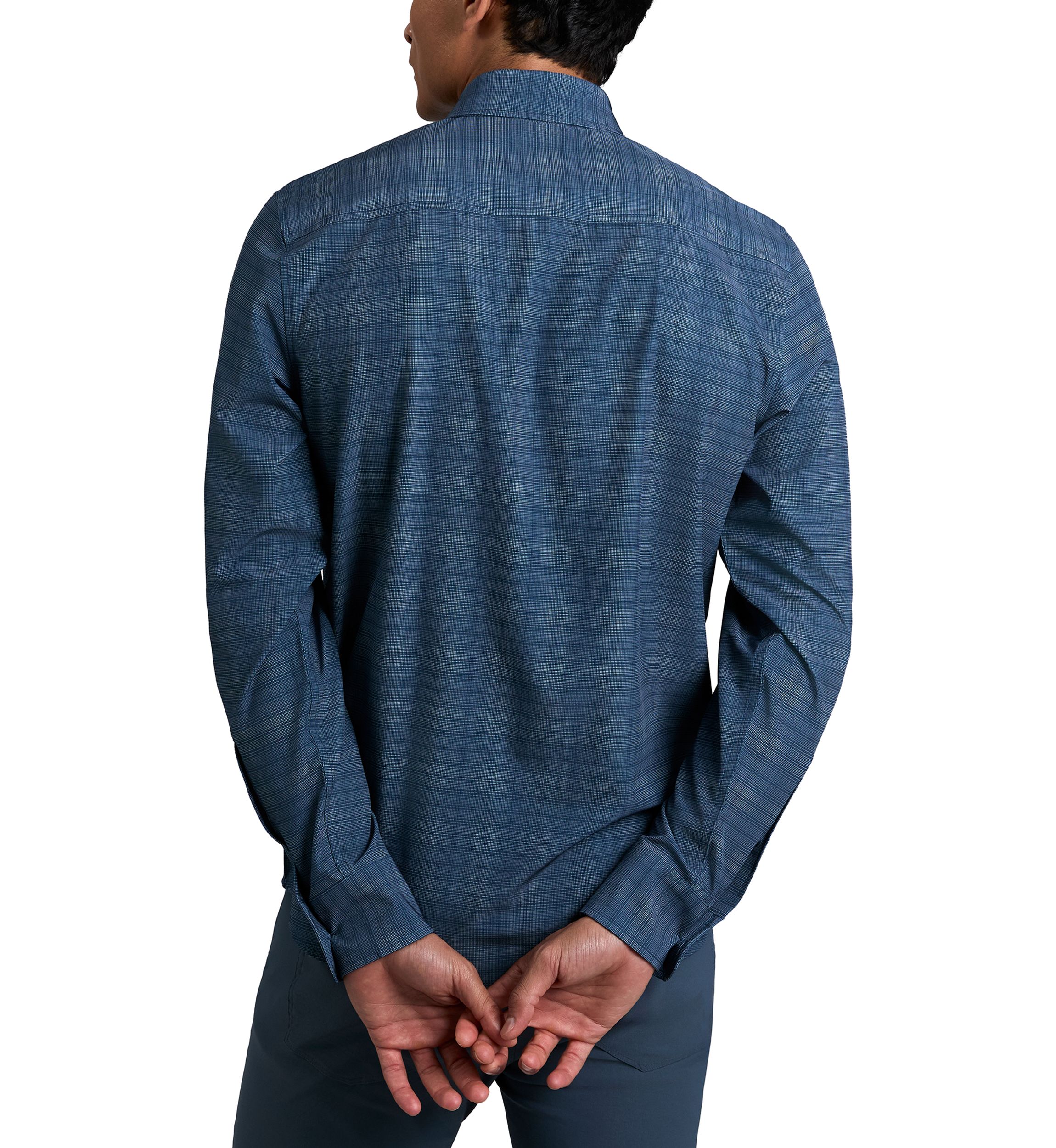 Mens Long Sleeve Plaid Button Up Shirt