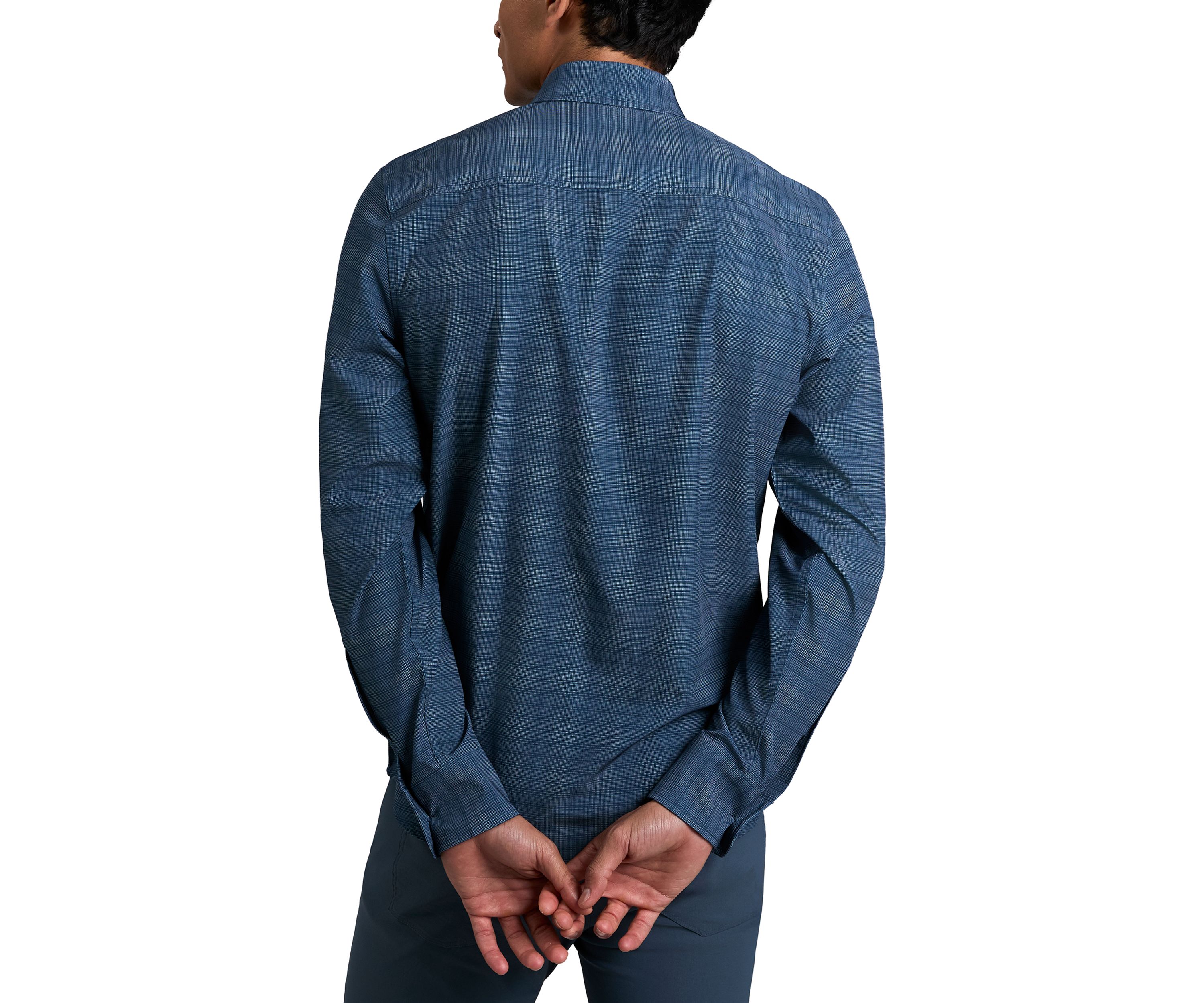 Mens Long Sleeve Plaid Button Up Shirt