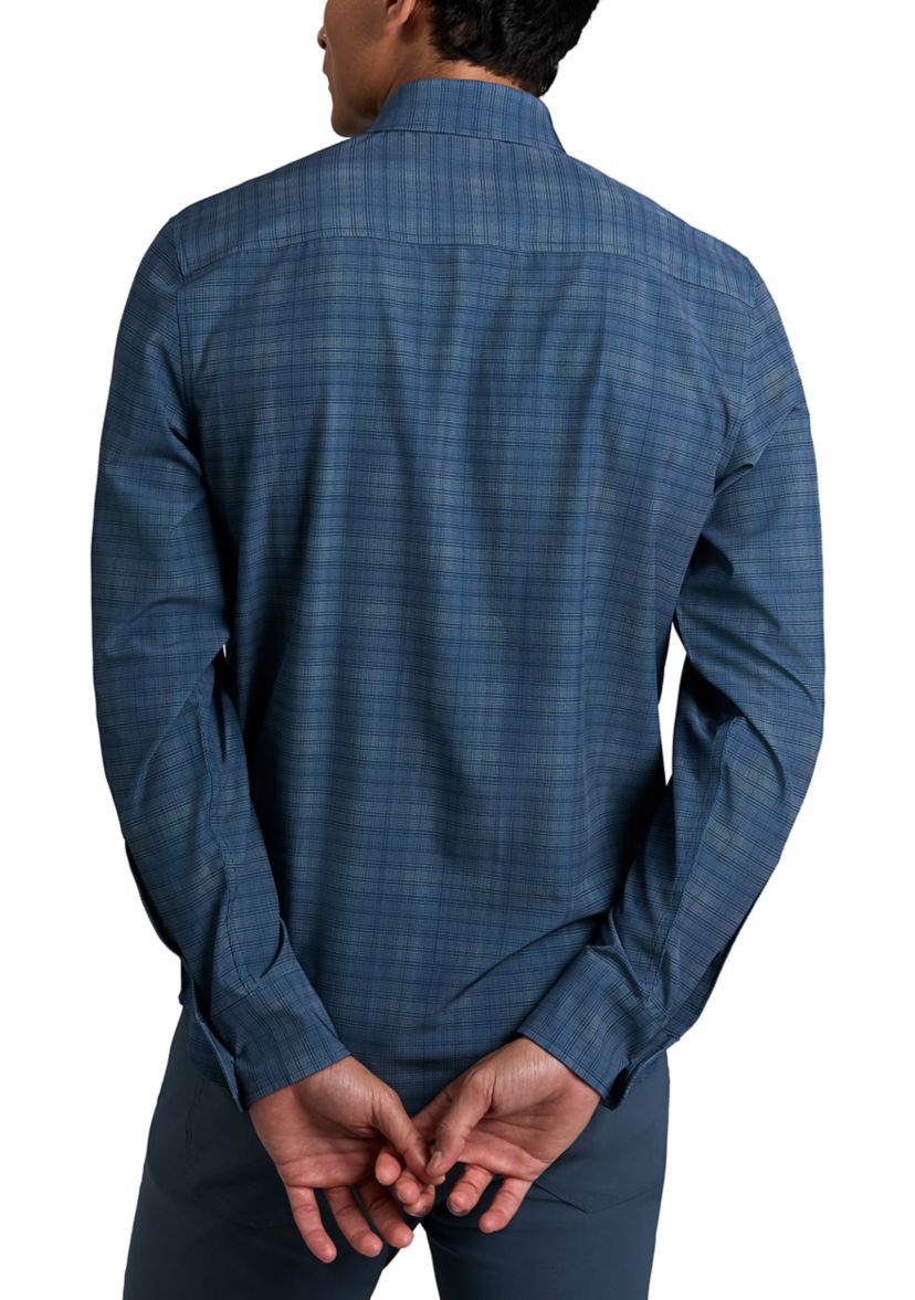 Mens Long Sleeve Plaid Button Up Shirt