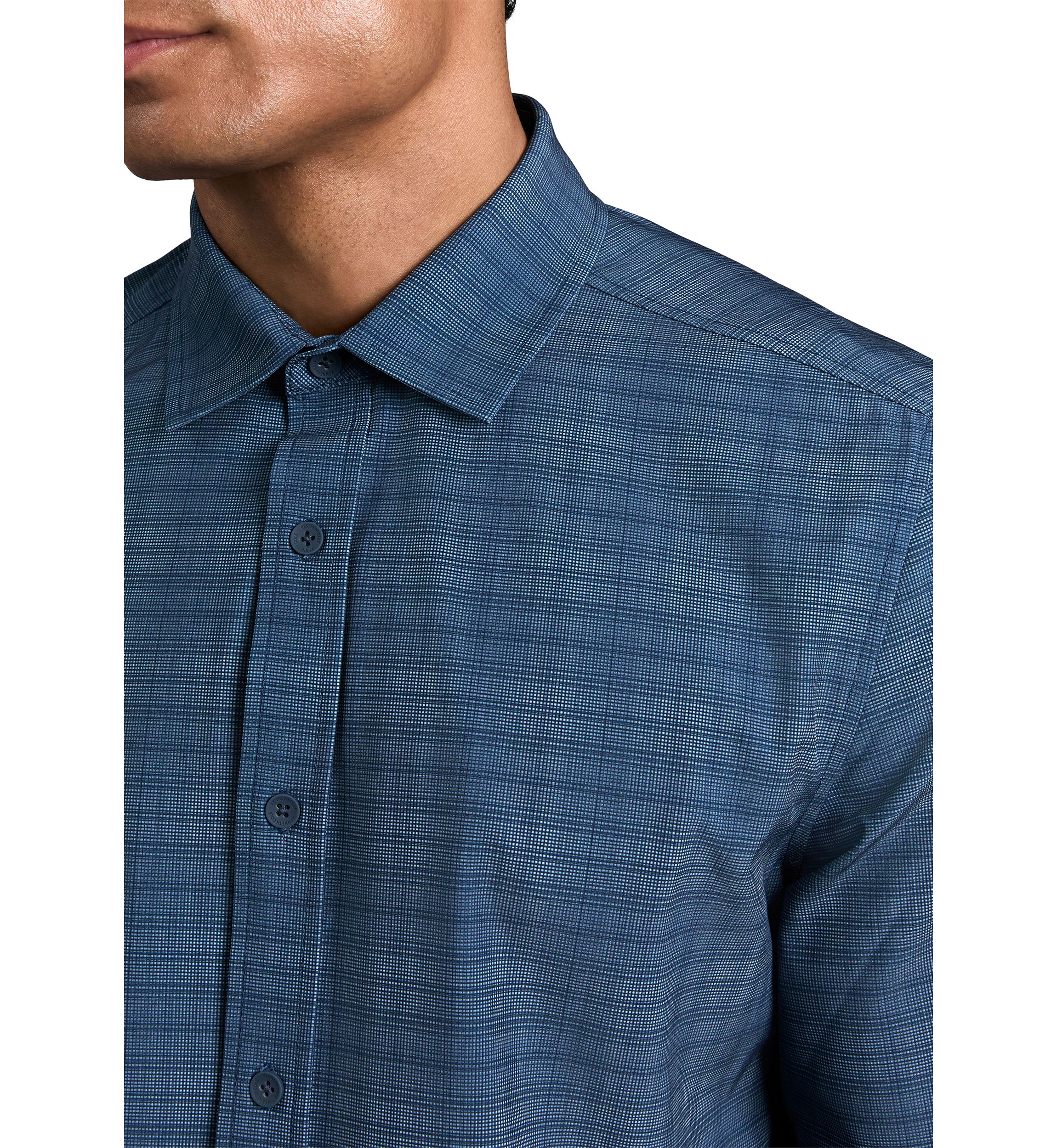 Mens Long Sleeve Plaid Button Up Shirt
