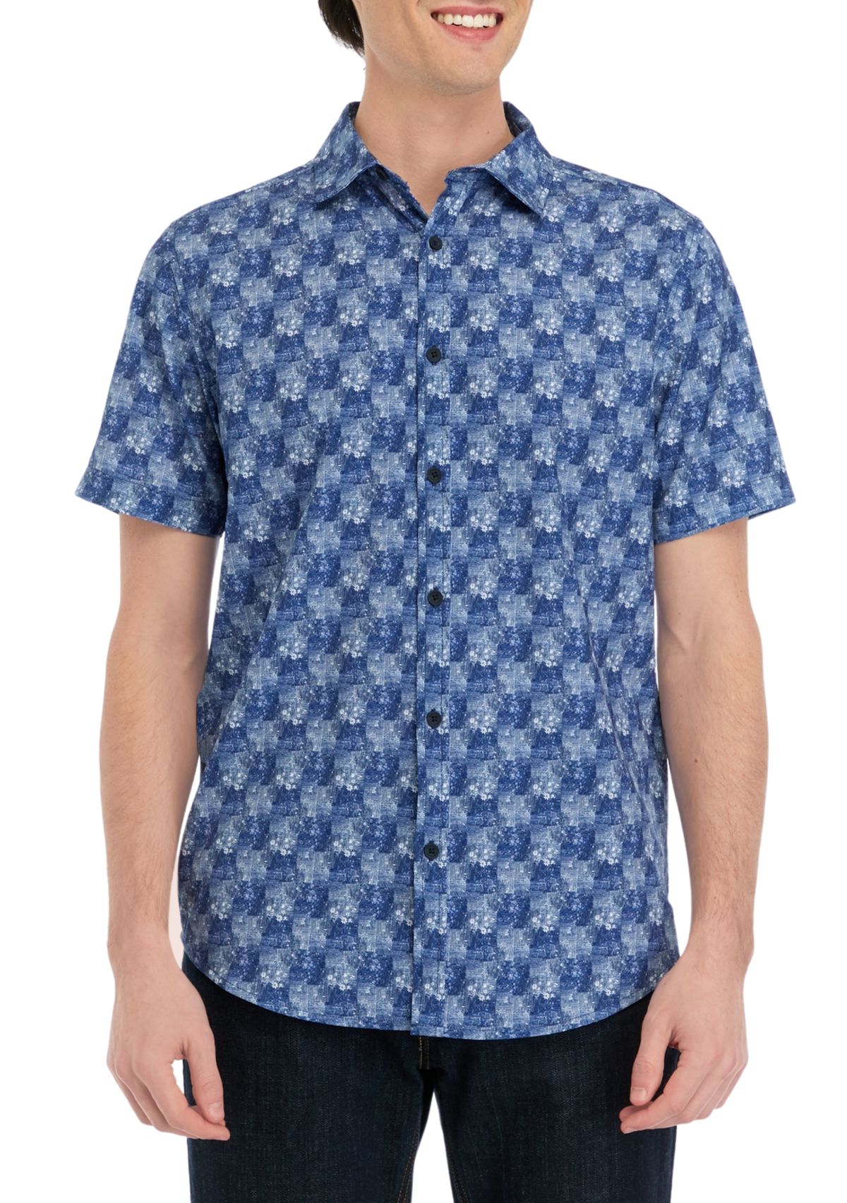 Mens Short Sleeve Printed Shirt