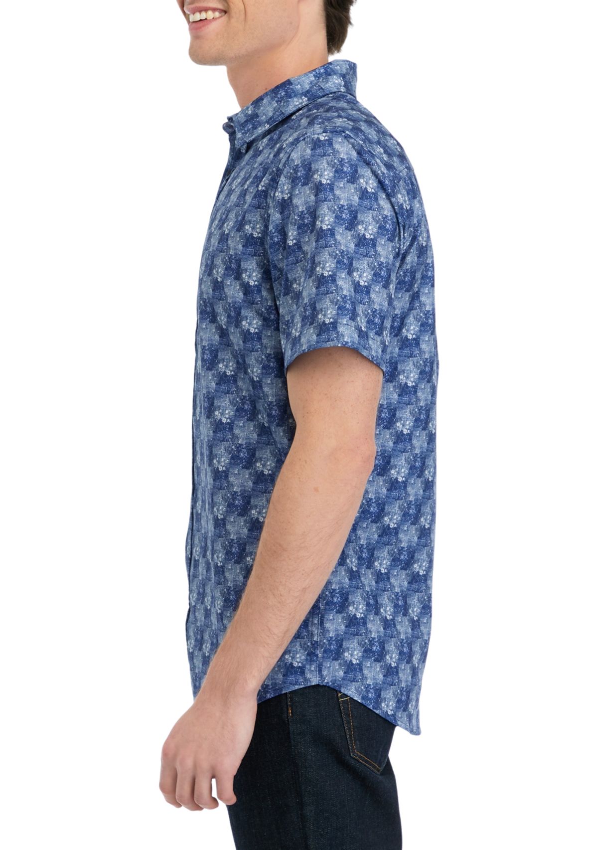 Mens Short Sleeve Printed Shirt