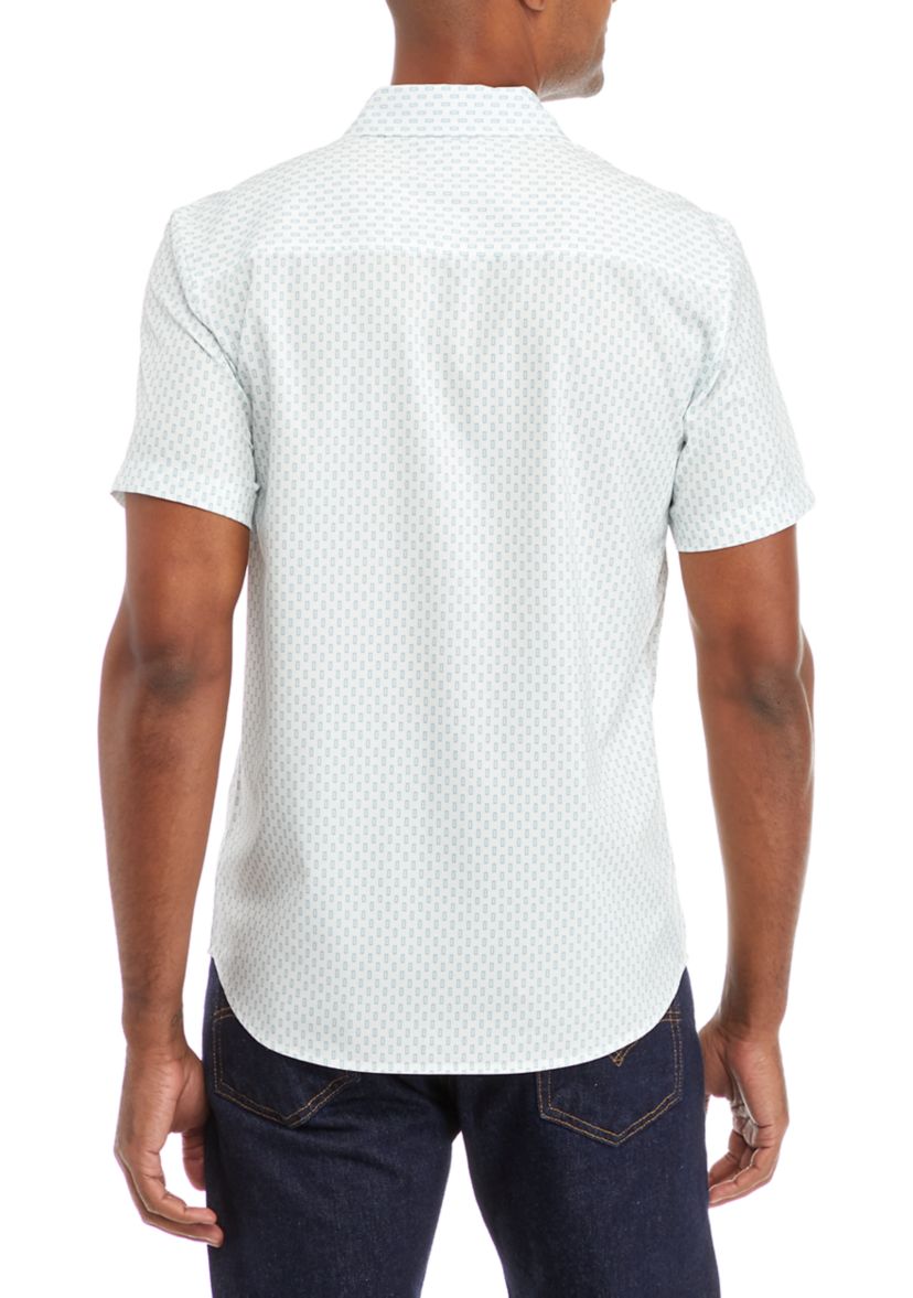 Mens Sport Assorted Plain Classic Button Down Shirt