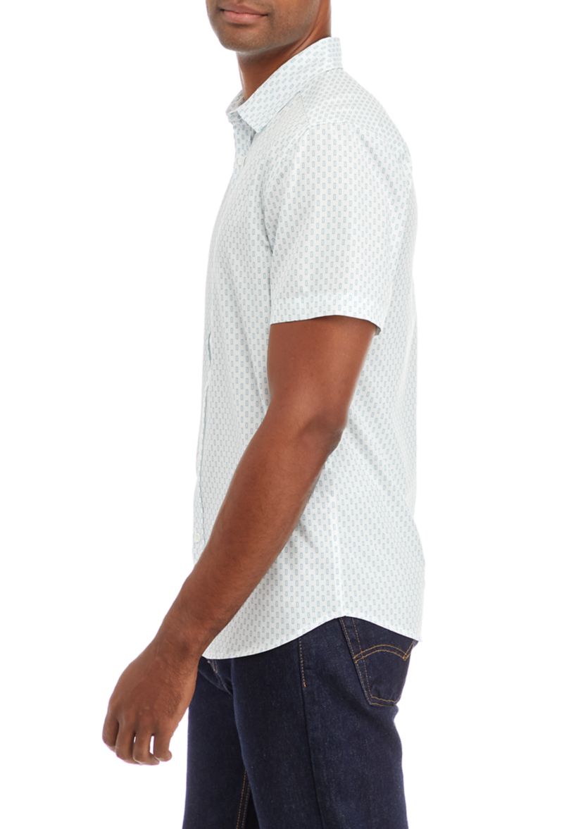 Mens Sport Assorted Plain Classic Button Down Shirt