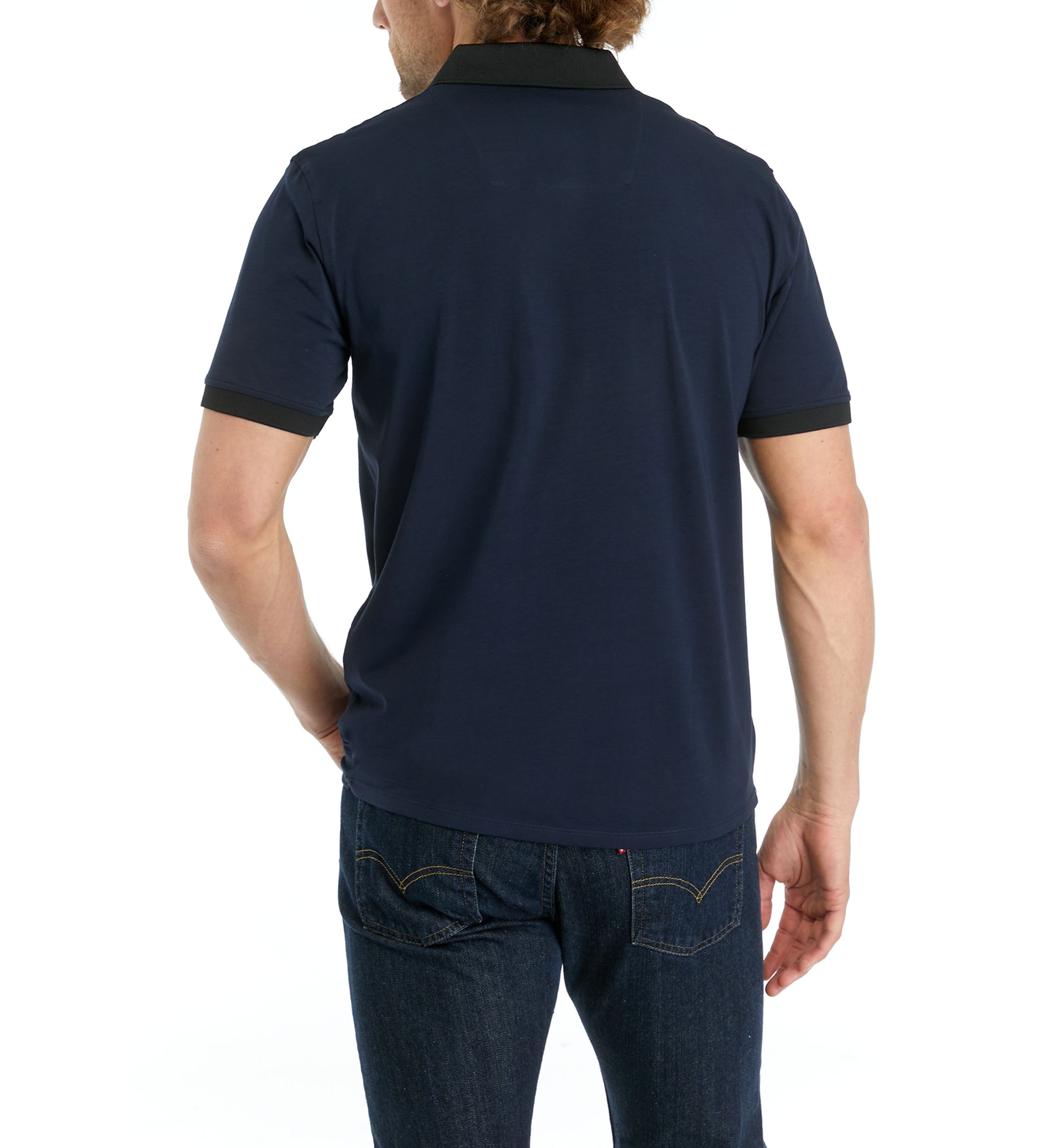 Mens Heathered Solid Short Sleeve Polo Shirt