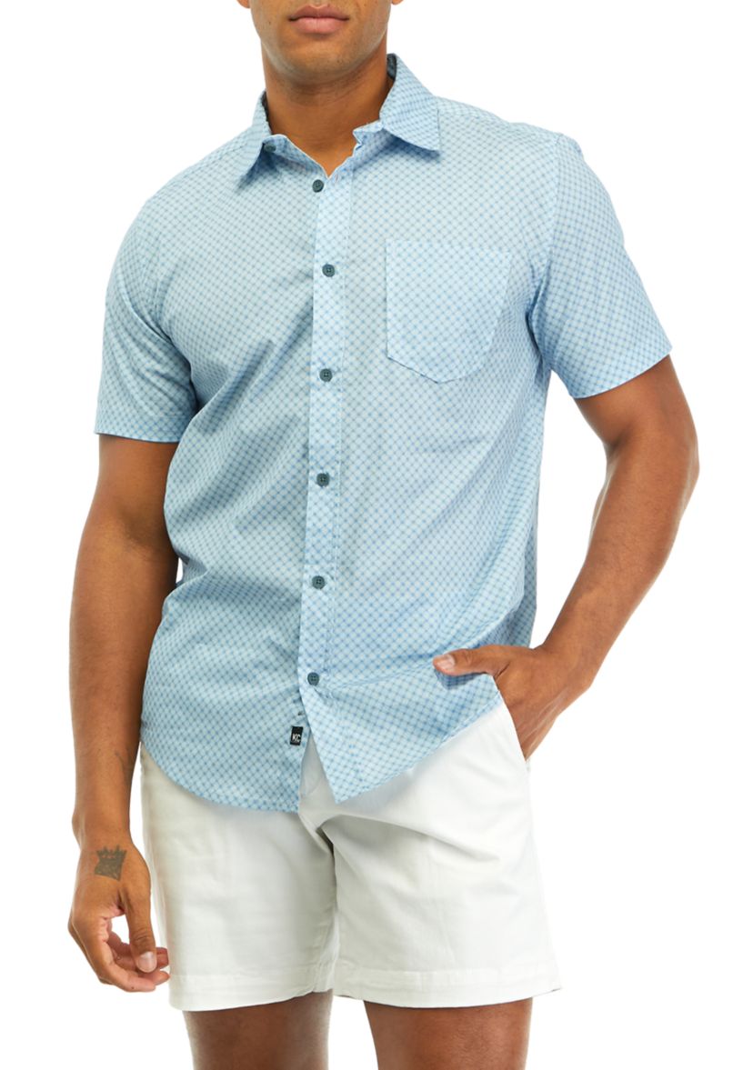 Mens Patch Pocket Sport Button Down Shirt
