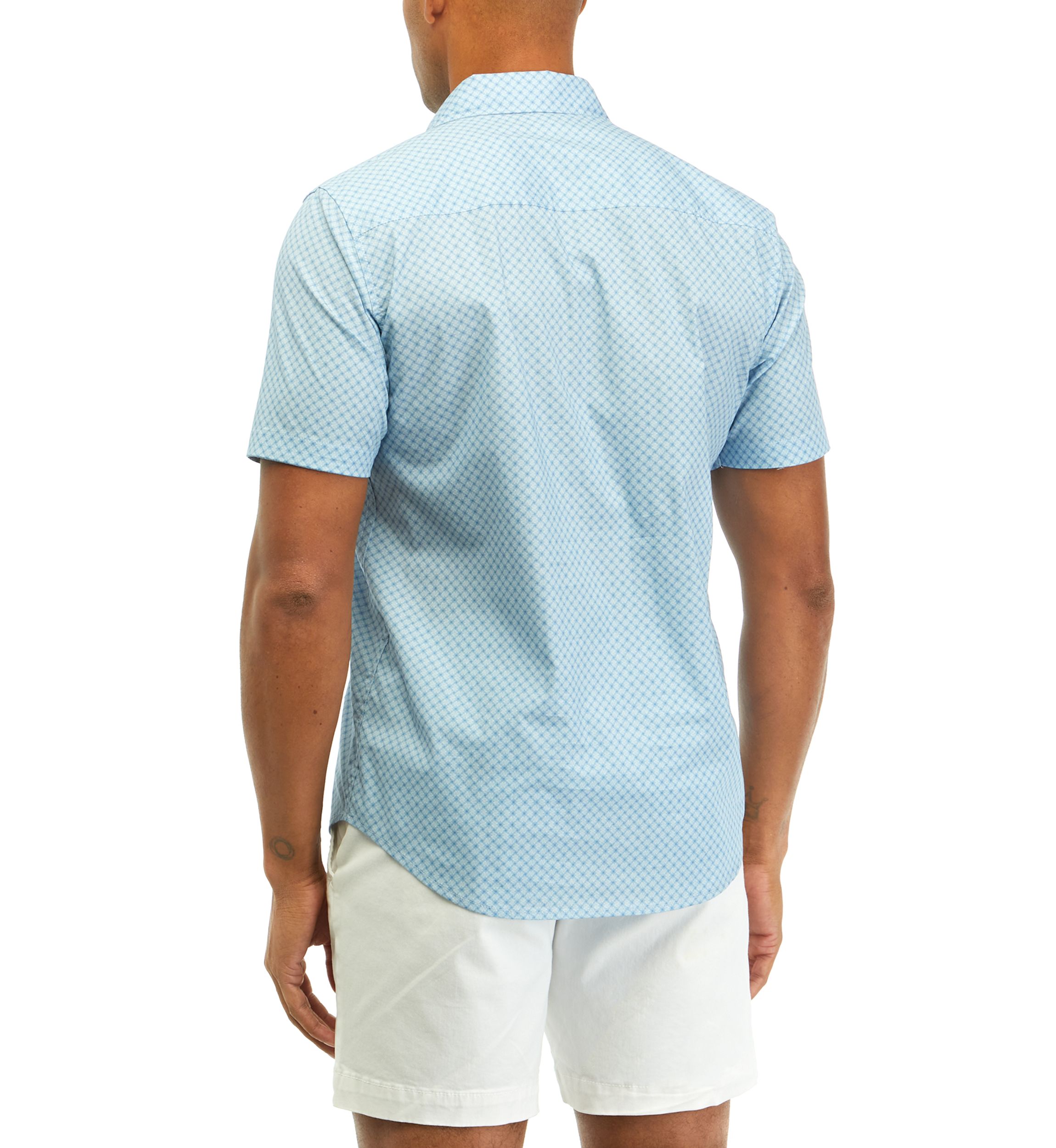 Mens Patch Pocket Sport Button Down Shirt