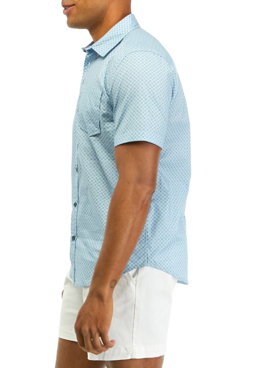 Mens Patch Pocket Sport Button Down Shirt