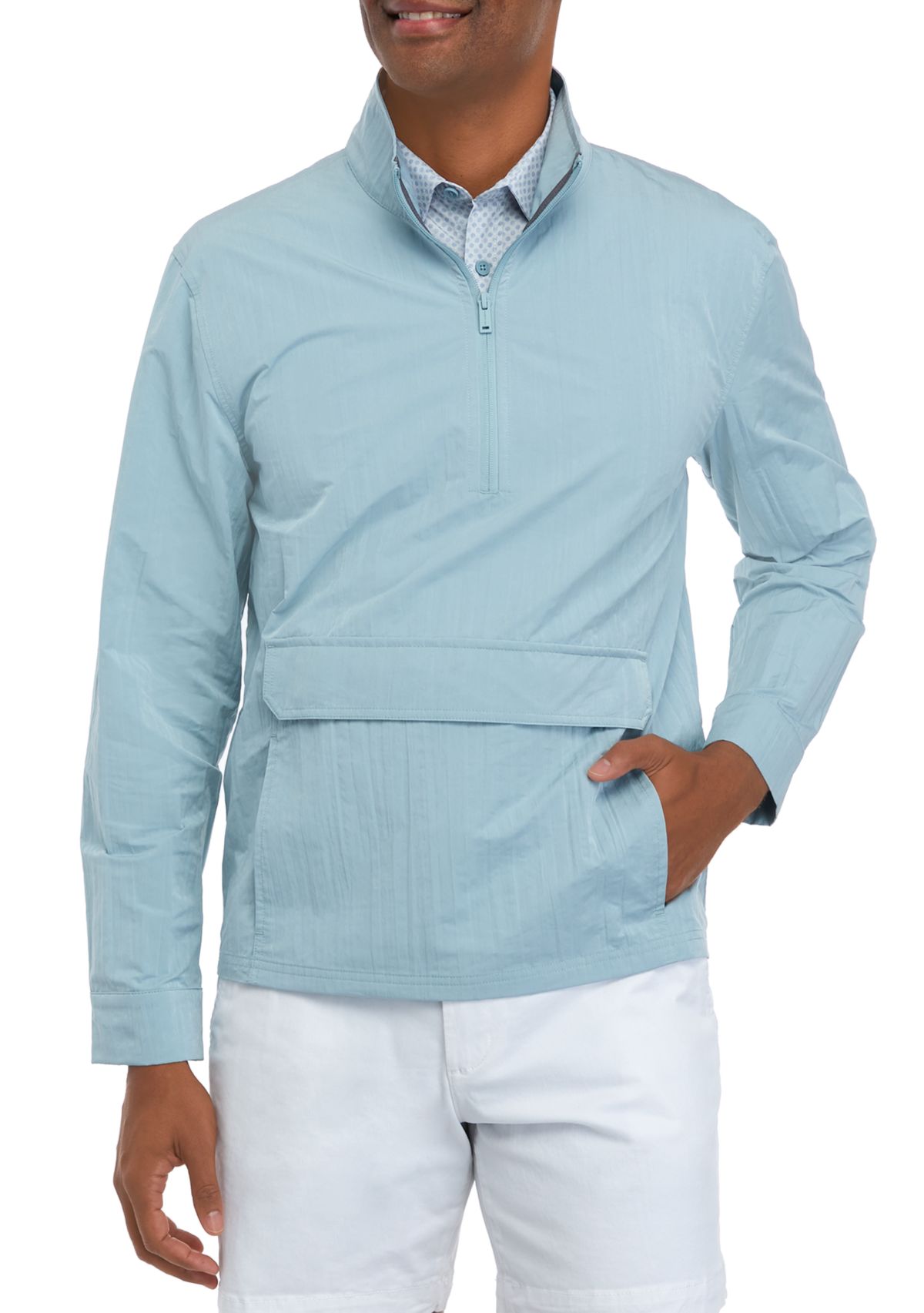 Mens Pullover Windbreaker Jacket