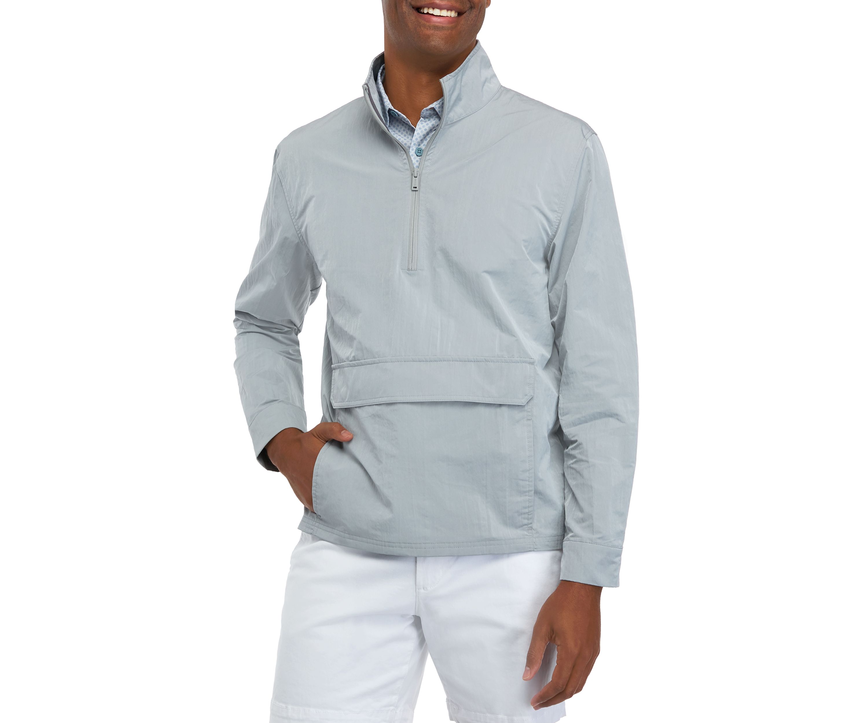 Mens Pullover Windbreaker Jacket