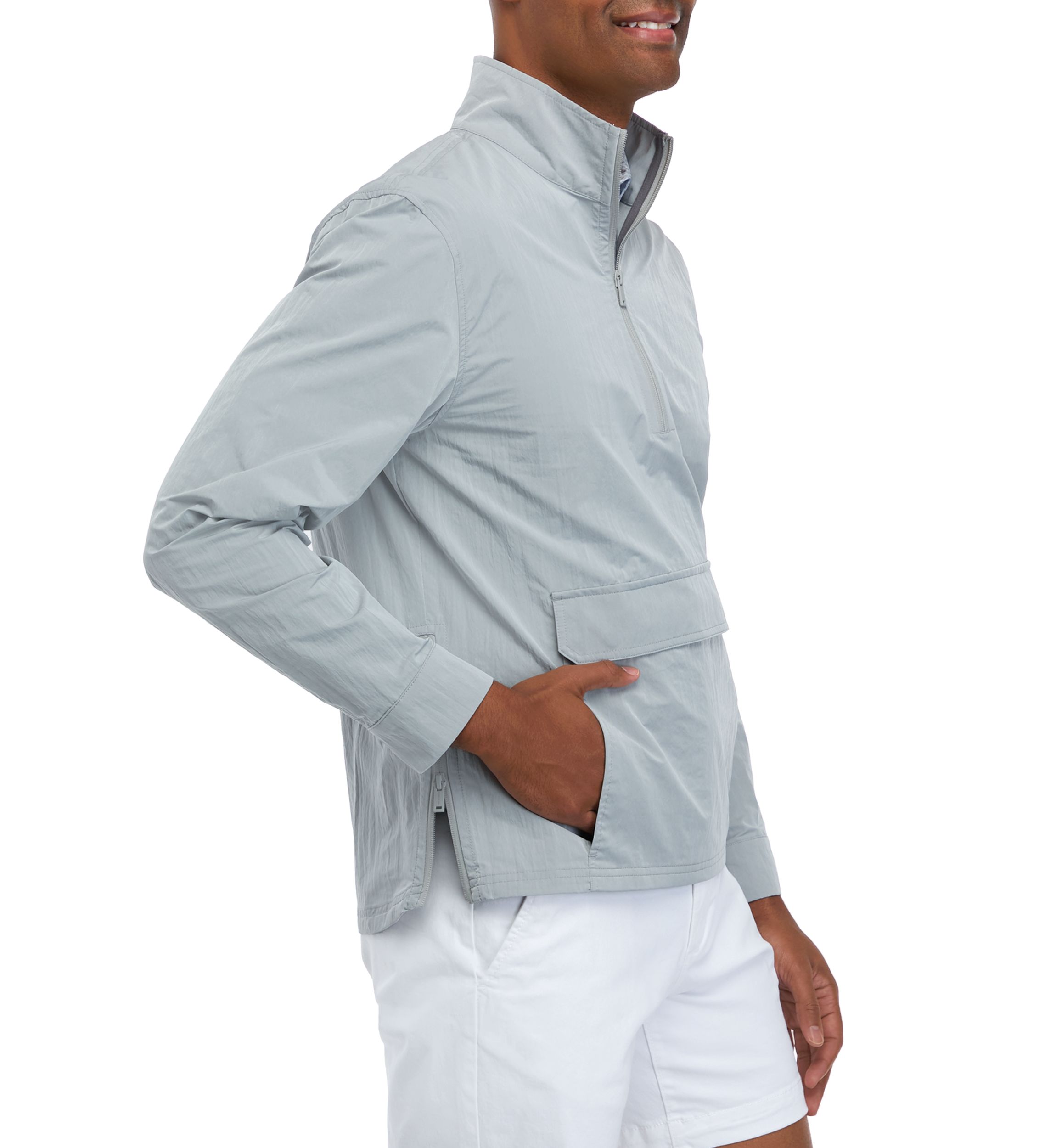 Mens Pullover Windbreaker Jacket