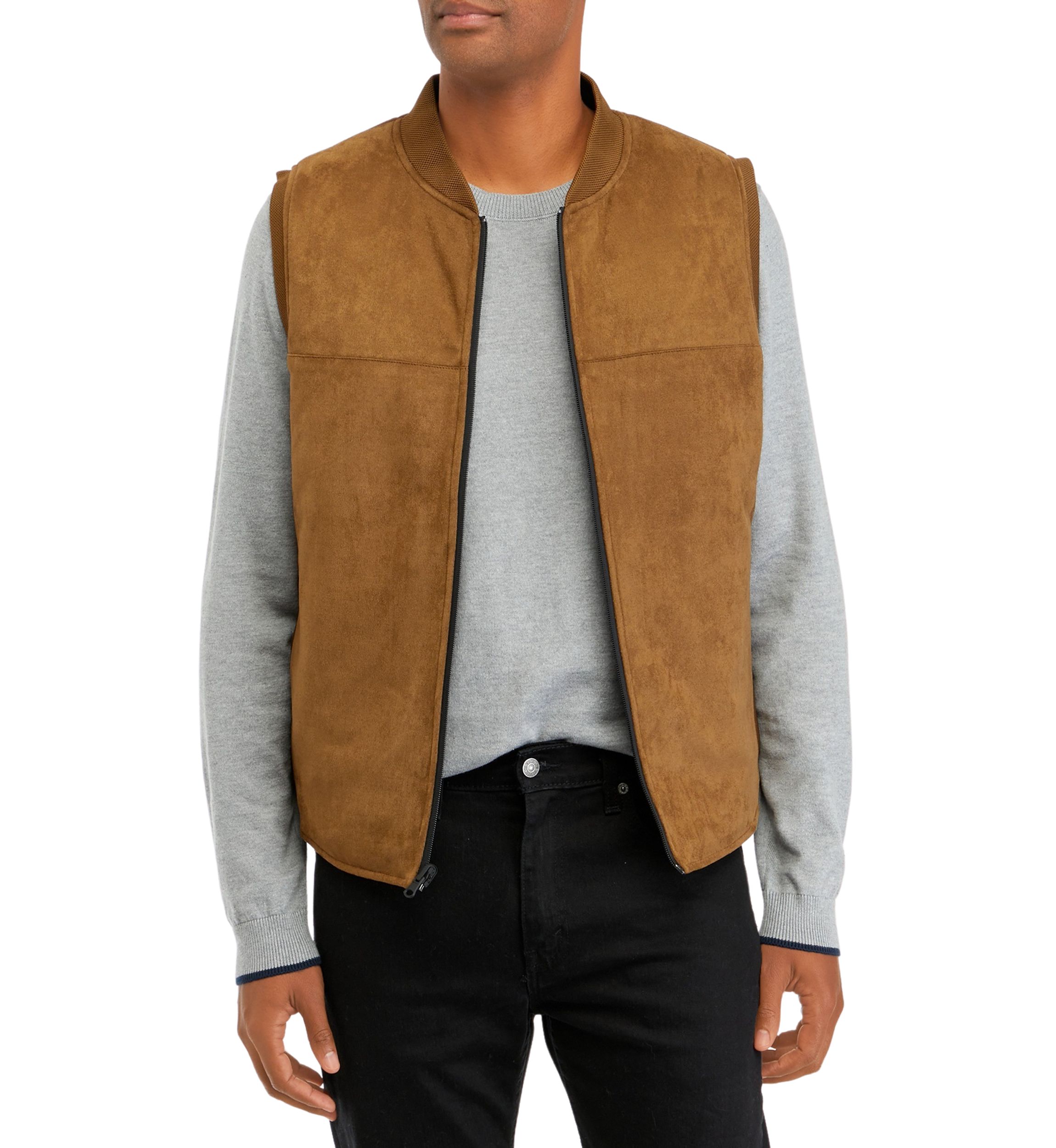 Mens Reversible Suede Vest