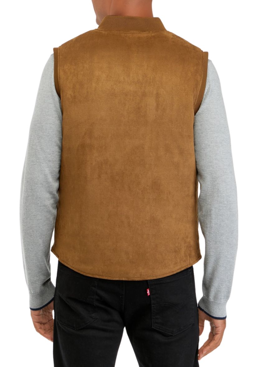 Mens Reversible Suede Vest