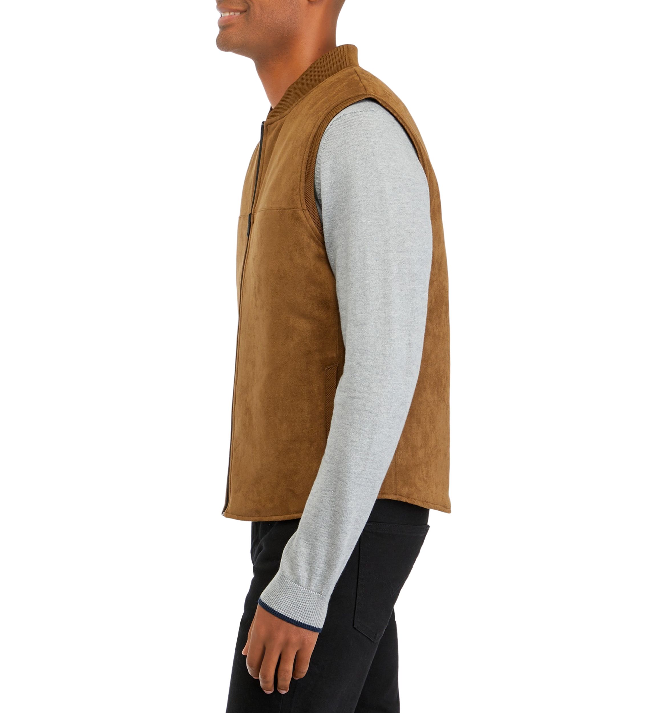Mens Reversible Suede Vest
