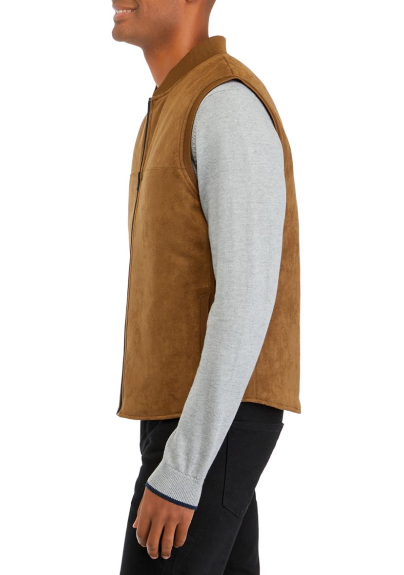 Mens Reversible Suede Vest