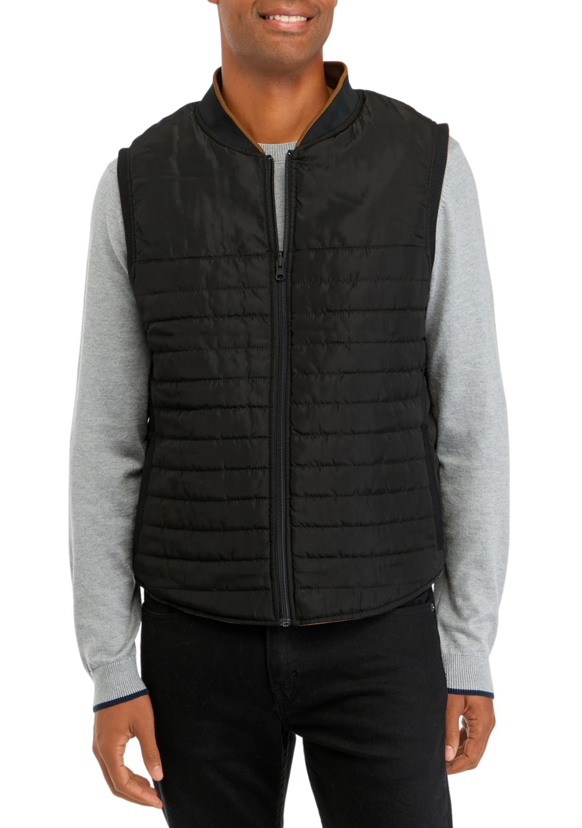 Mens Reversible Suede Vest