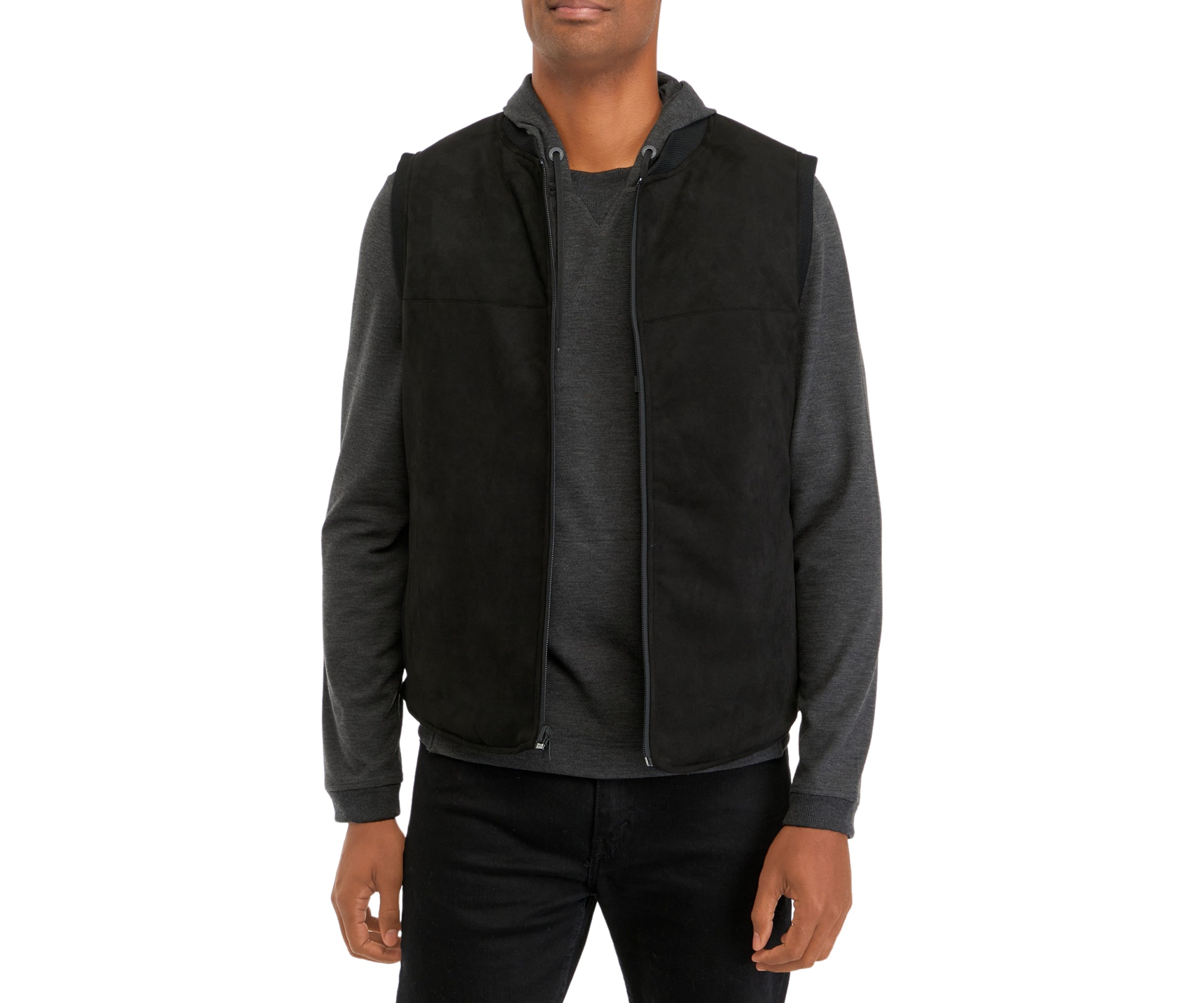 Mens Reversible Suede Vest