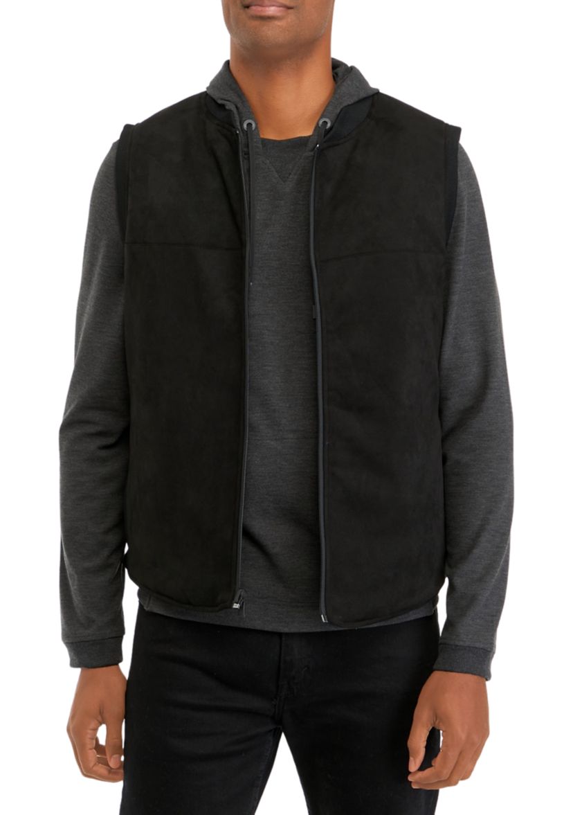 Mens Reversible Suede Vest