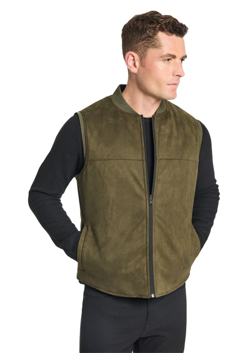 Mens Reversible Suede Vest