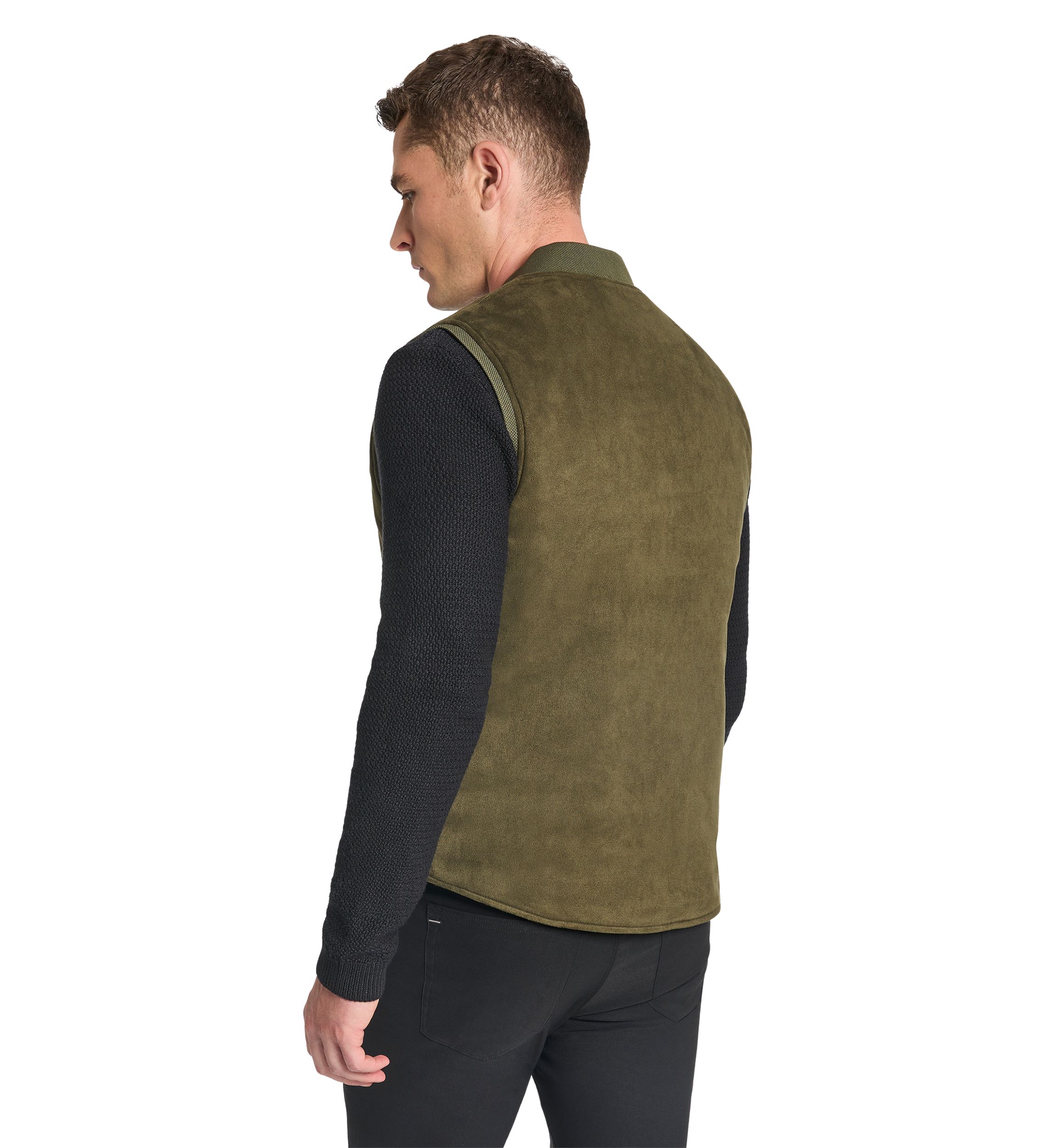 Mens Reversible Suede Vest