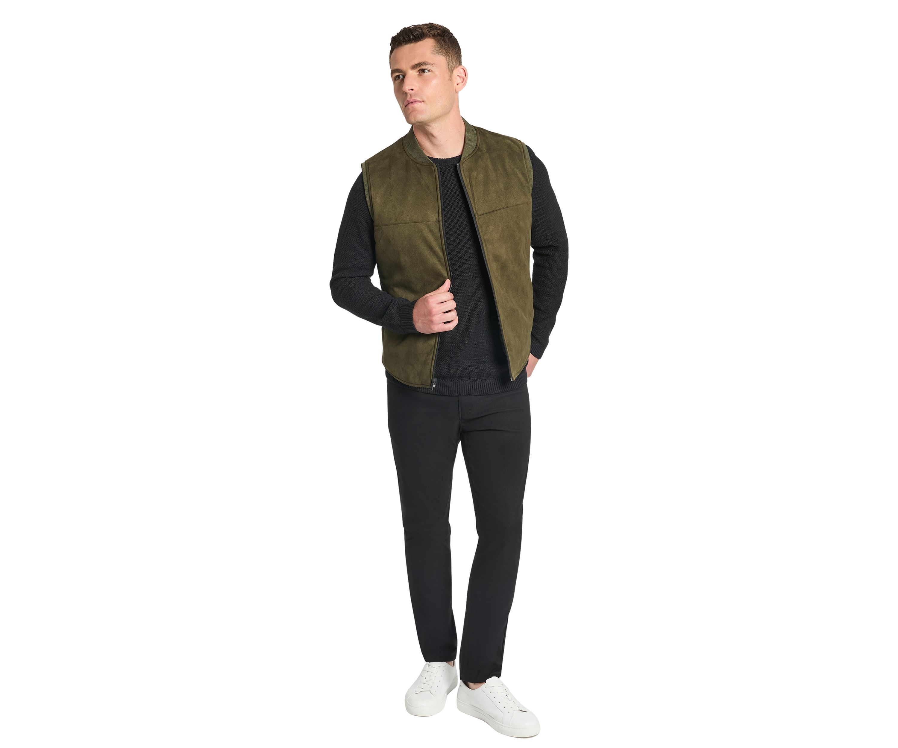 Mens Reversible Suede Vest