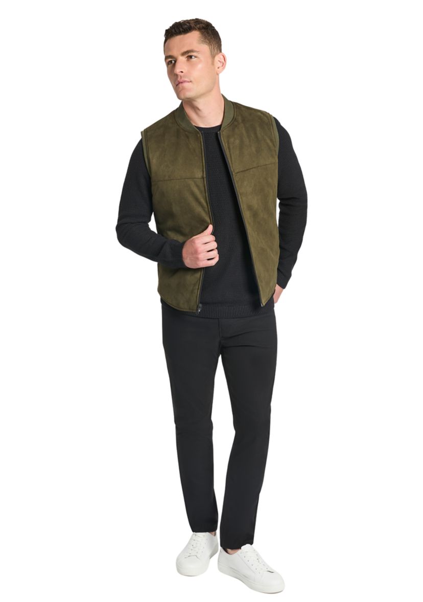 Mens Reversible Suede Vest